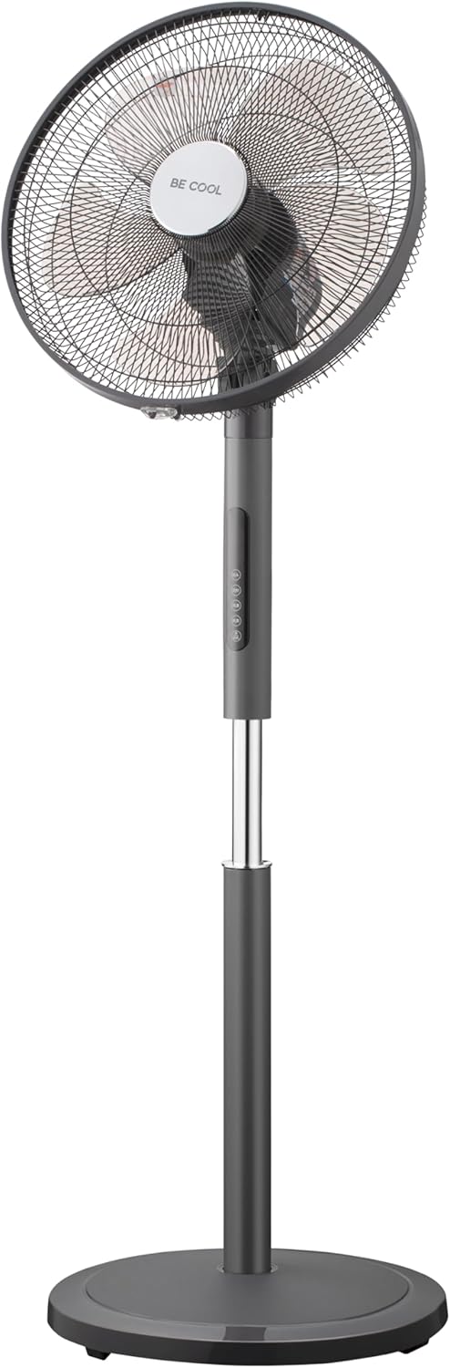 Be Cool Ventilatore a Piantana BC18ST2505, Grigio