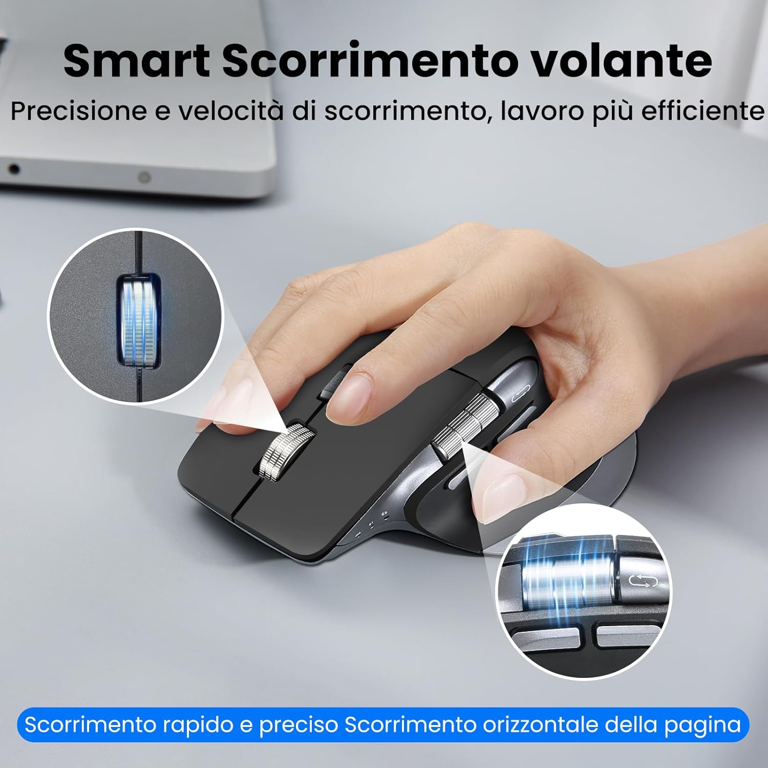 Tastiera e Mouse Wireless Combo Multidispositivo - immagine 3