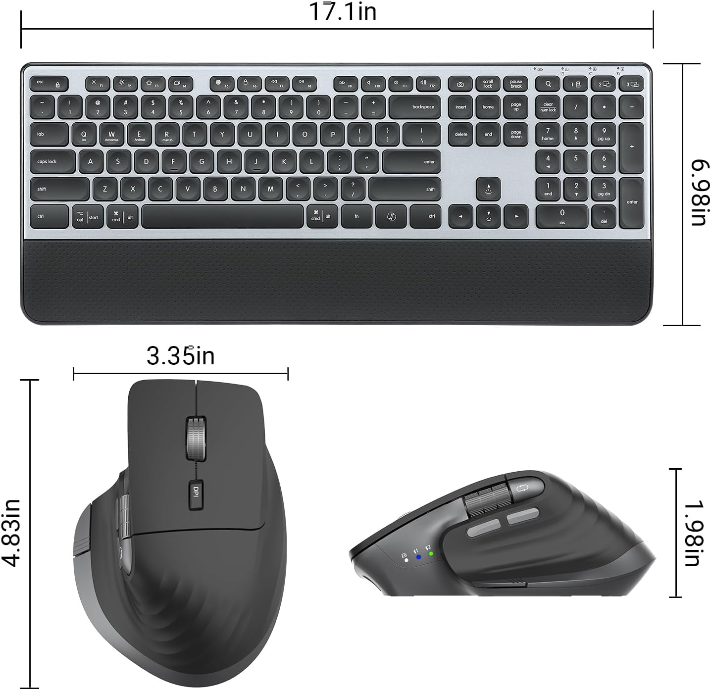 Tastiera e Mouse Wireless Combo Multidispositivo - immagine 7