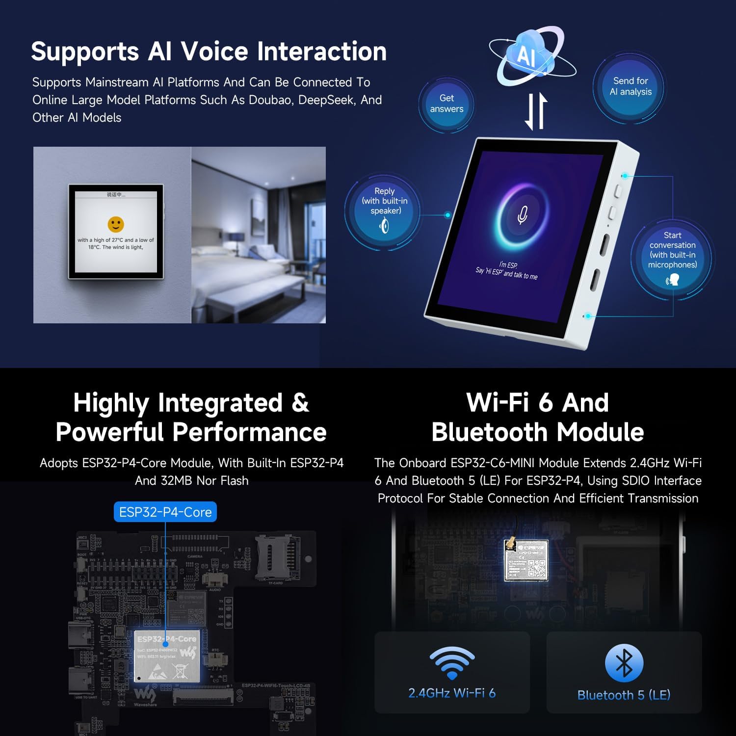 Waveshare ESP32-P4-86-Panel-ETH-2RO Smart Box - immagine 7