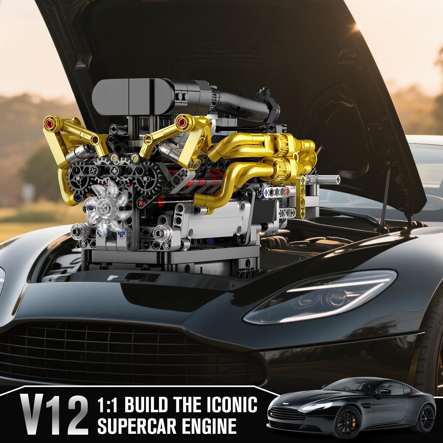 Mould King 10224 Engine Building Blocks Set - immagine 2