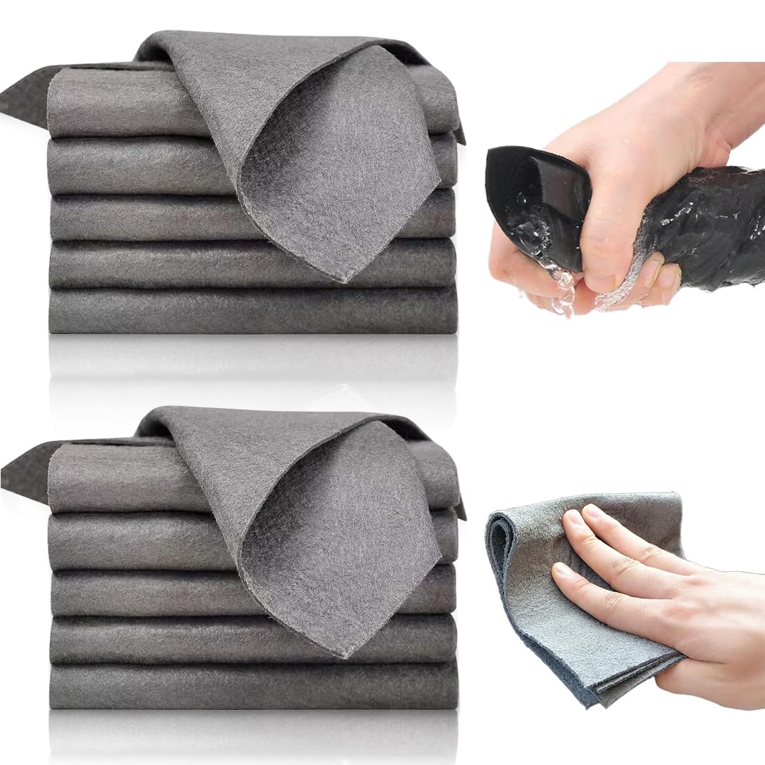 12 Panni in Microfibra 30x40cm, Ultra Morbidi