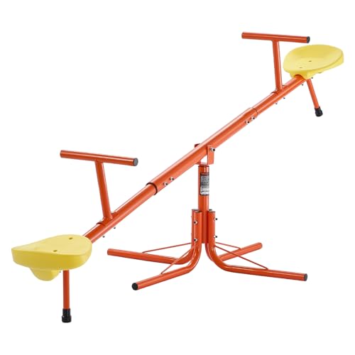 VEVOR Altalena per Bambini, Capacità di 45,4 kg per Posto, Altalena Girevole con Gambe di Supporto a 4 Punte, Attrezzatura da Parco Giochi all'Aperto, Giocattoli da Esterno, Girevole a 360 Gradi