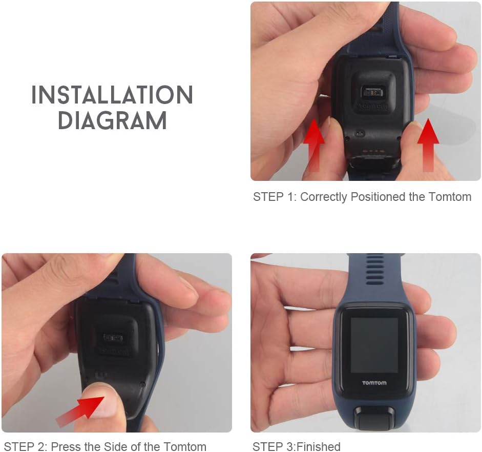 NotoCity Cinturino in Silicone Compatibile Tomtom Smartwatch - immagine 6