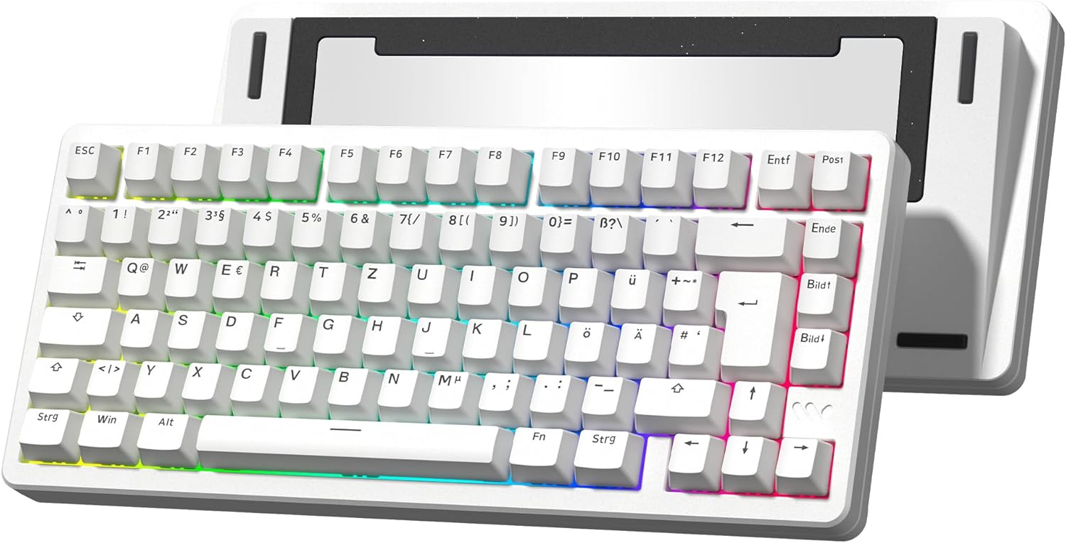 SK75 - Tastiera Meccanica Wireless 75% Alluminio, Bianco - immagine 1