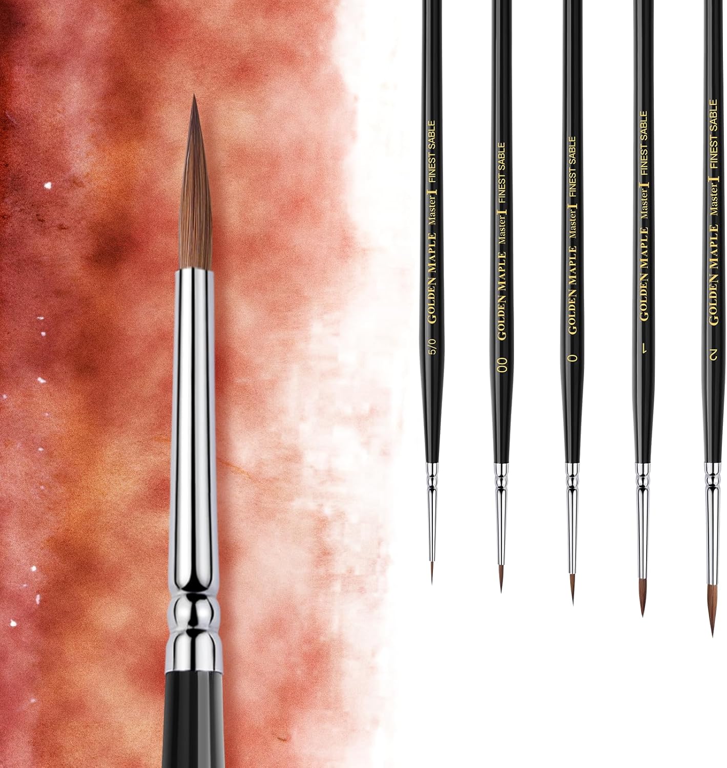 Kolinsky Sable - Set di 5 spazzole in miniatura - immagine 1