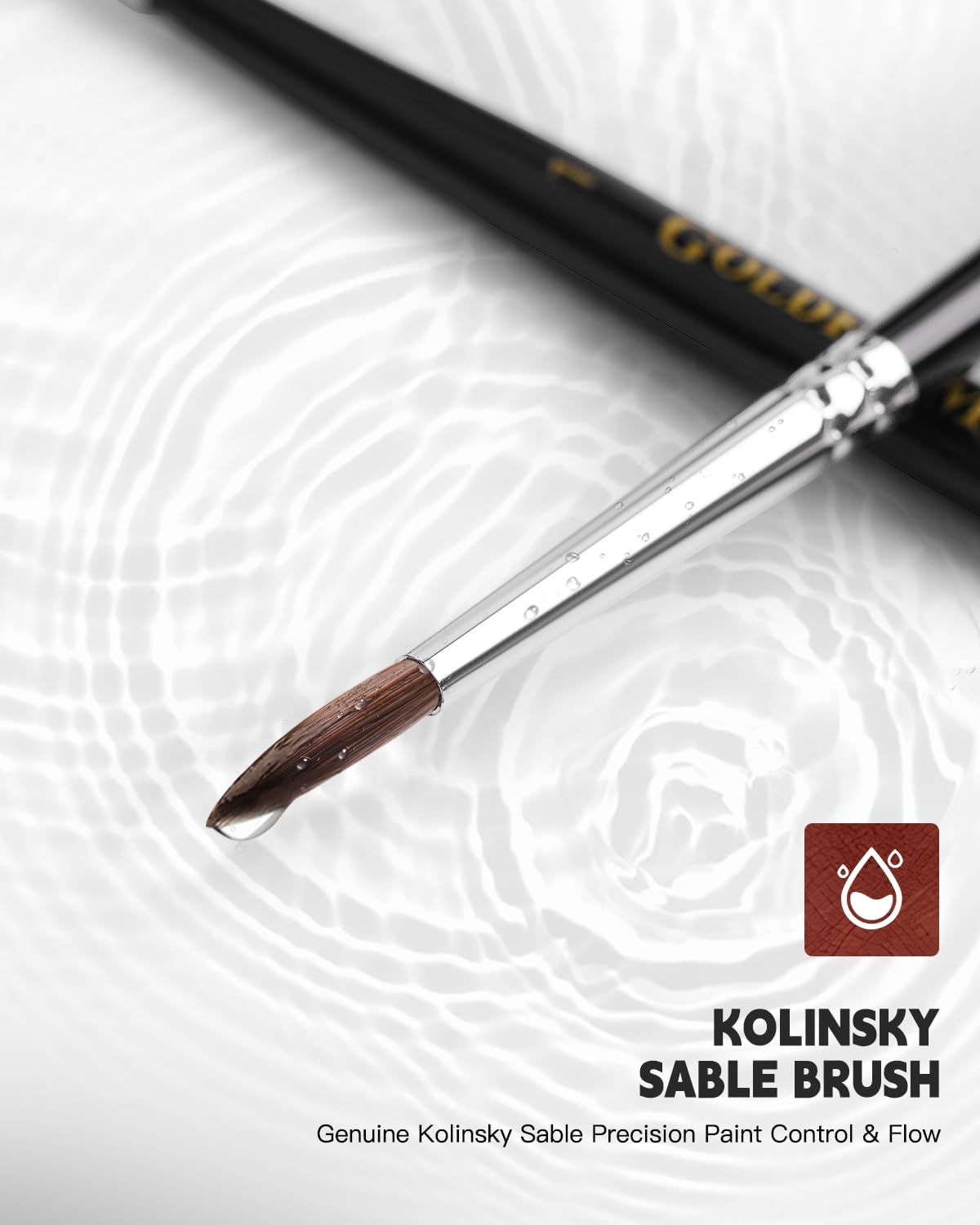 Kolinsky Sable - Set di 5 spazzole in miniatura - immagine 2