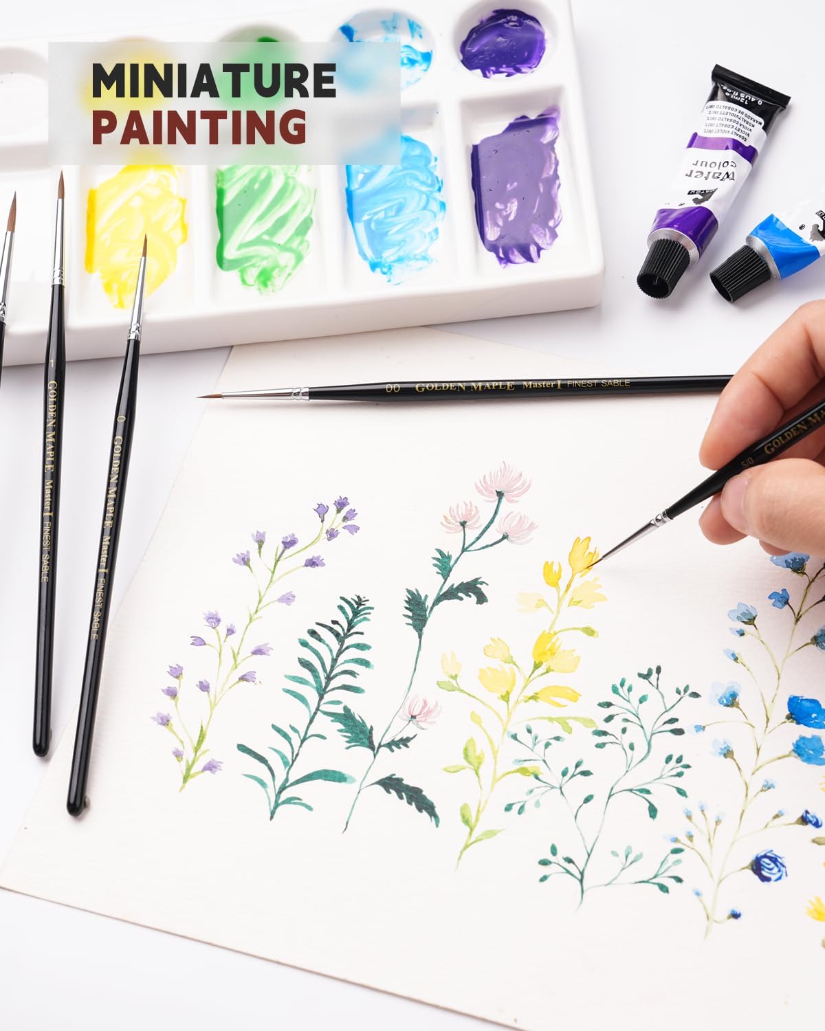 Kolinsky Sable - Set di 5 spazzole in miniatura - immagine 5