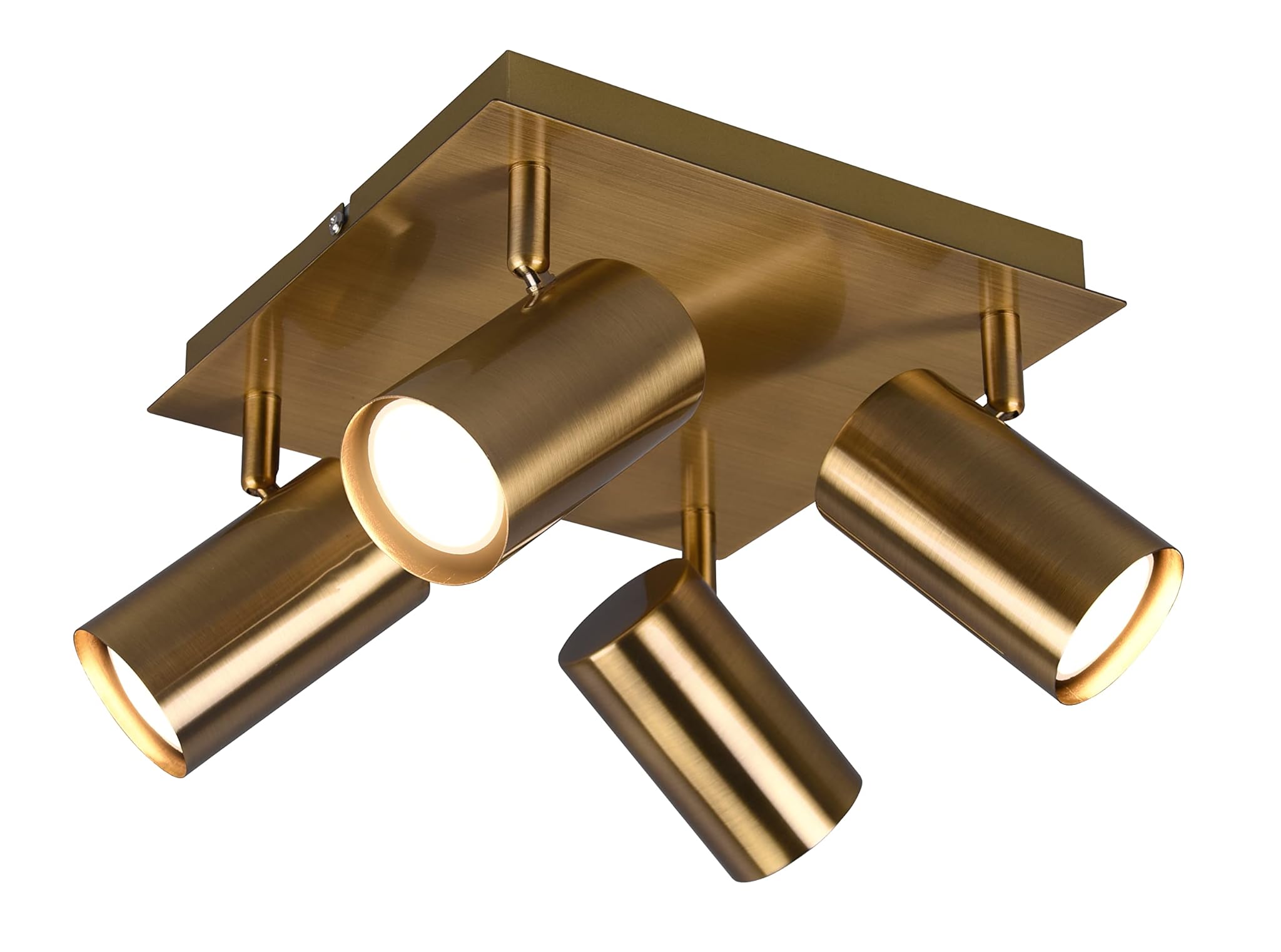 Trio Leuchten 802430404 Plafoniera in Ottone Gu10