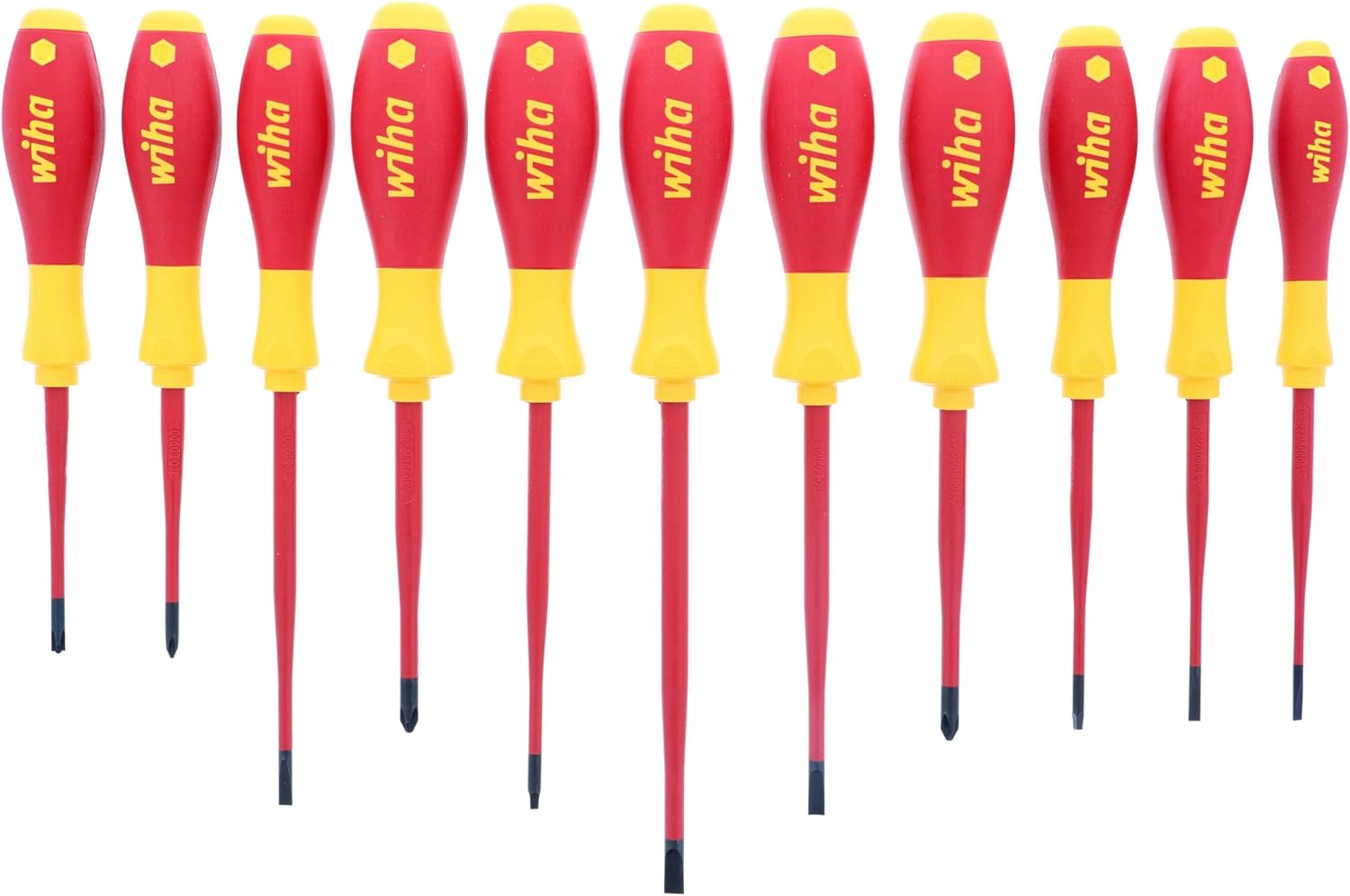 Wiha 32198 - Set di cacciaviti isolati sottili, 11 pezzi - immagine 4