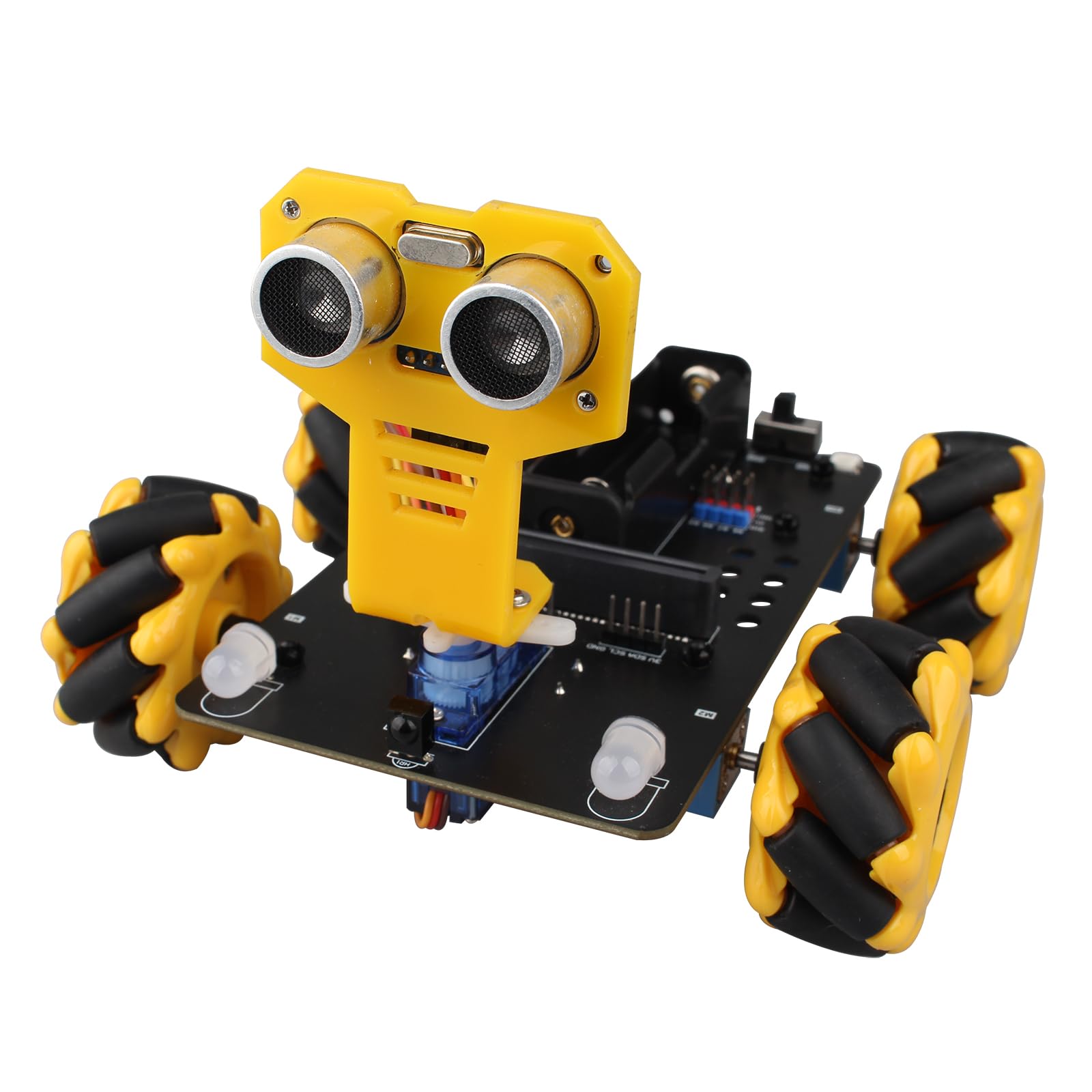HALJIA Kit Auto Robotica 4WD con Ruote Mecanum