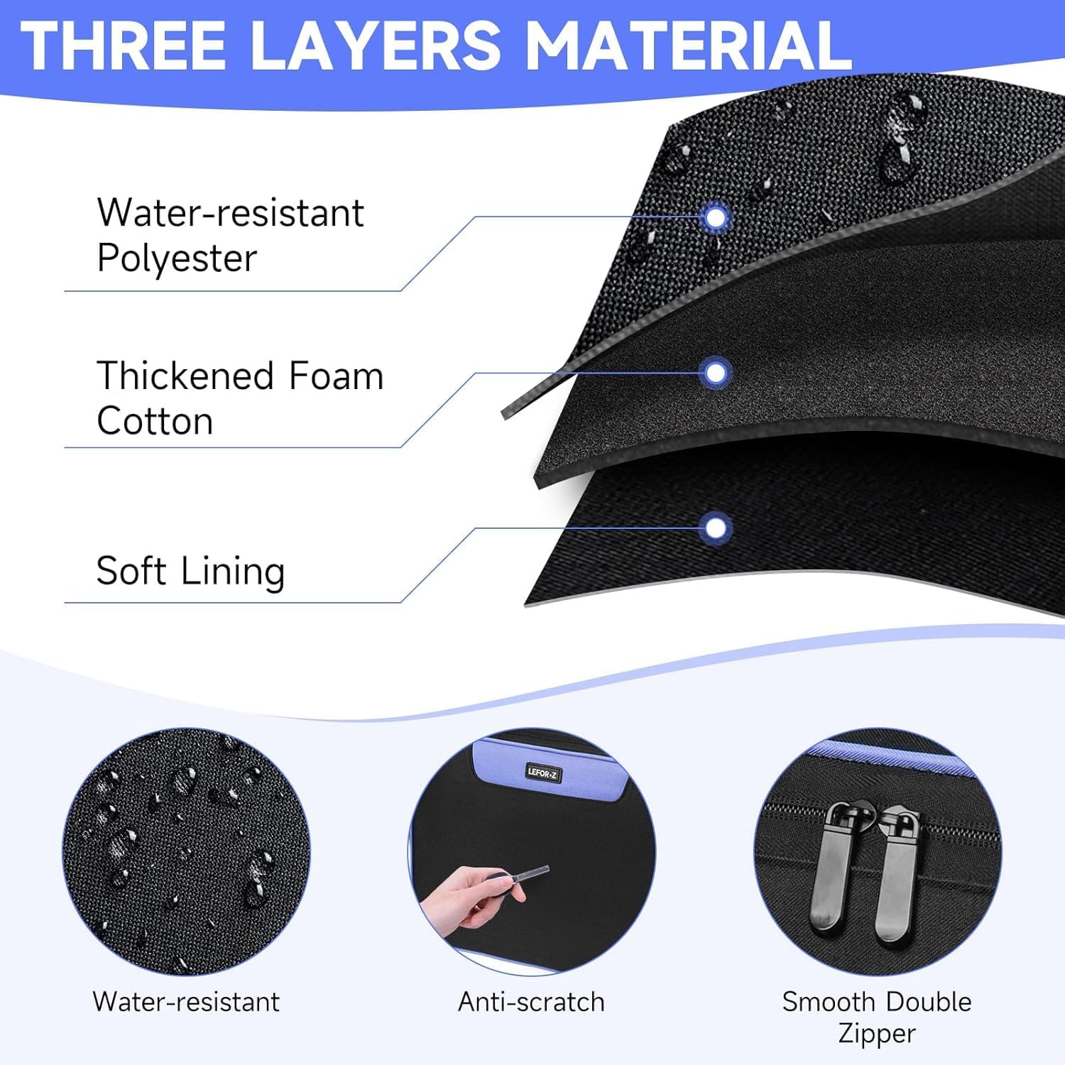 Borsa Trolley Staccabile per Macchina da Cucire, Nera - immagine 6