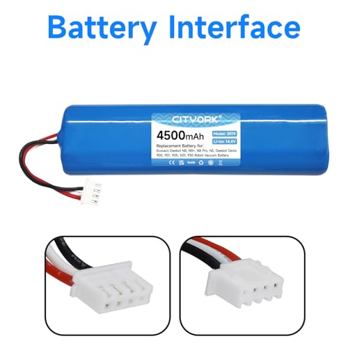 Cityork Batteria 4500 mAh 14,4V per Ecovacs Deebot - immagine 2