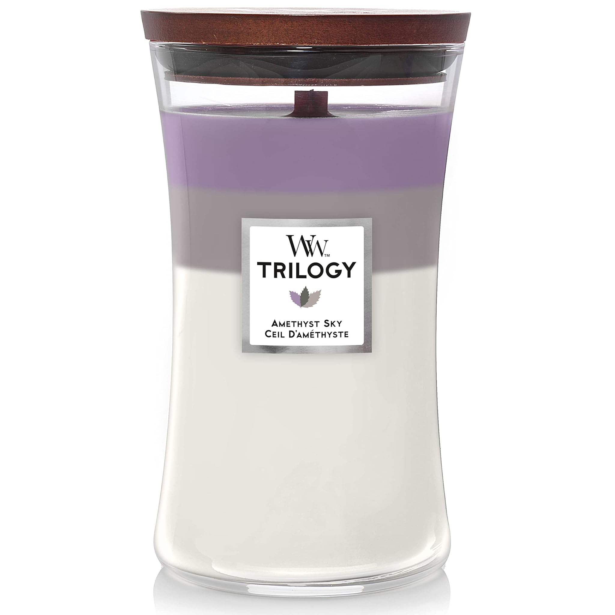 Woodwick Trilogy Candela Grande Amethyst Sky