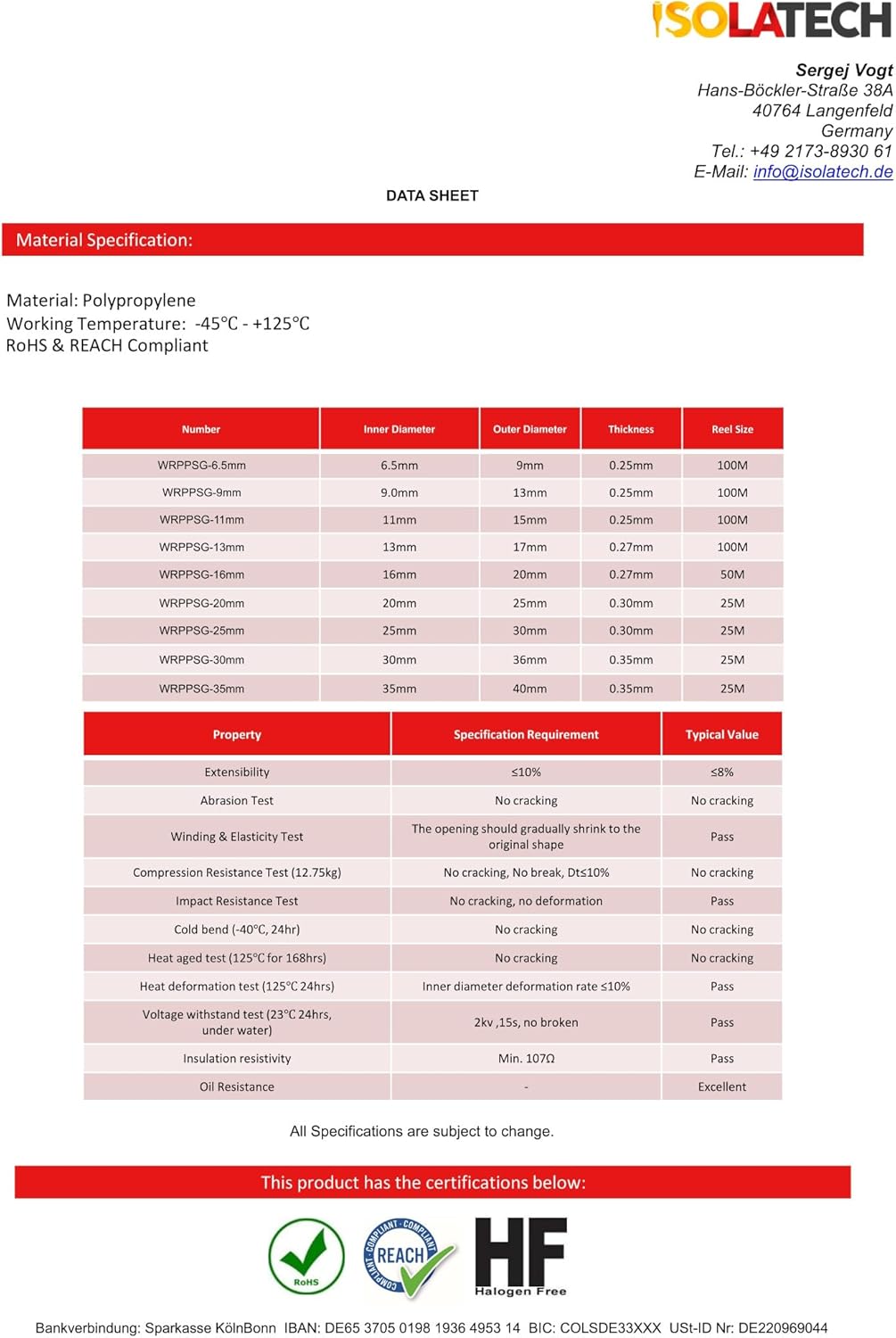 Isolatech Tubo Corrugato PP Ø8,5mm L 100m - immagine 3