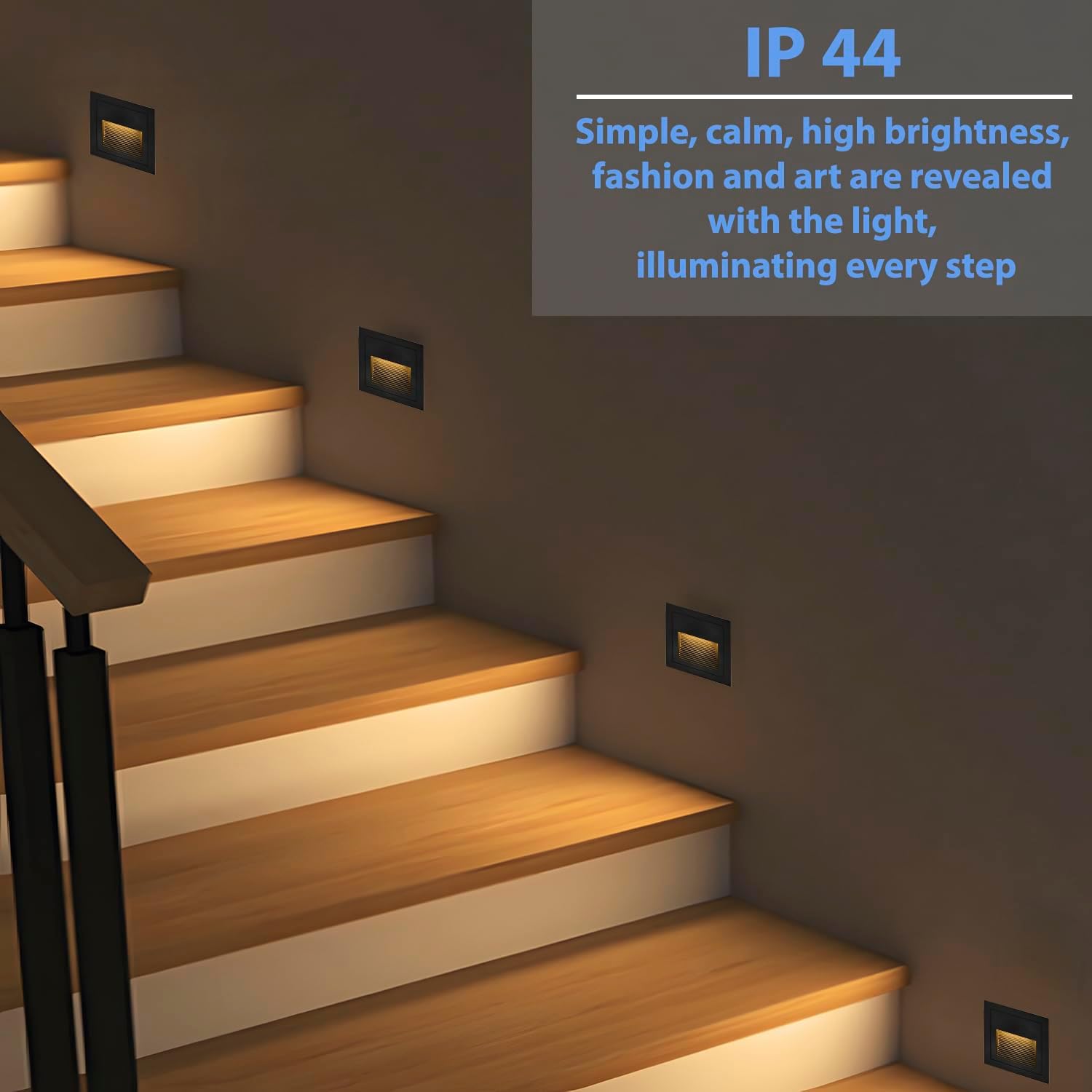 Arotelicht 8x Applique LED 3W per Scale, Nero - immagine 2