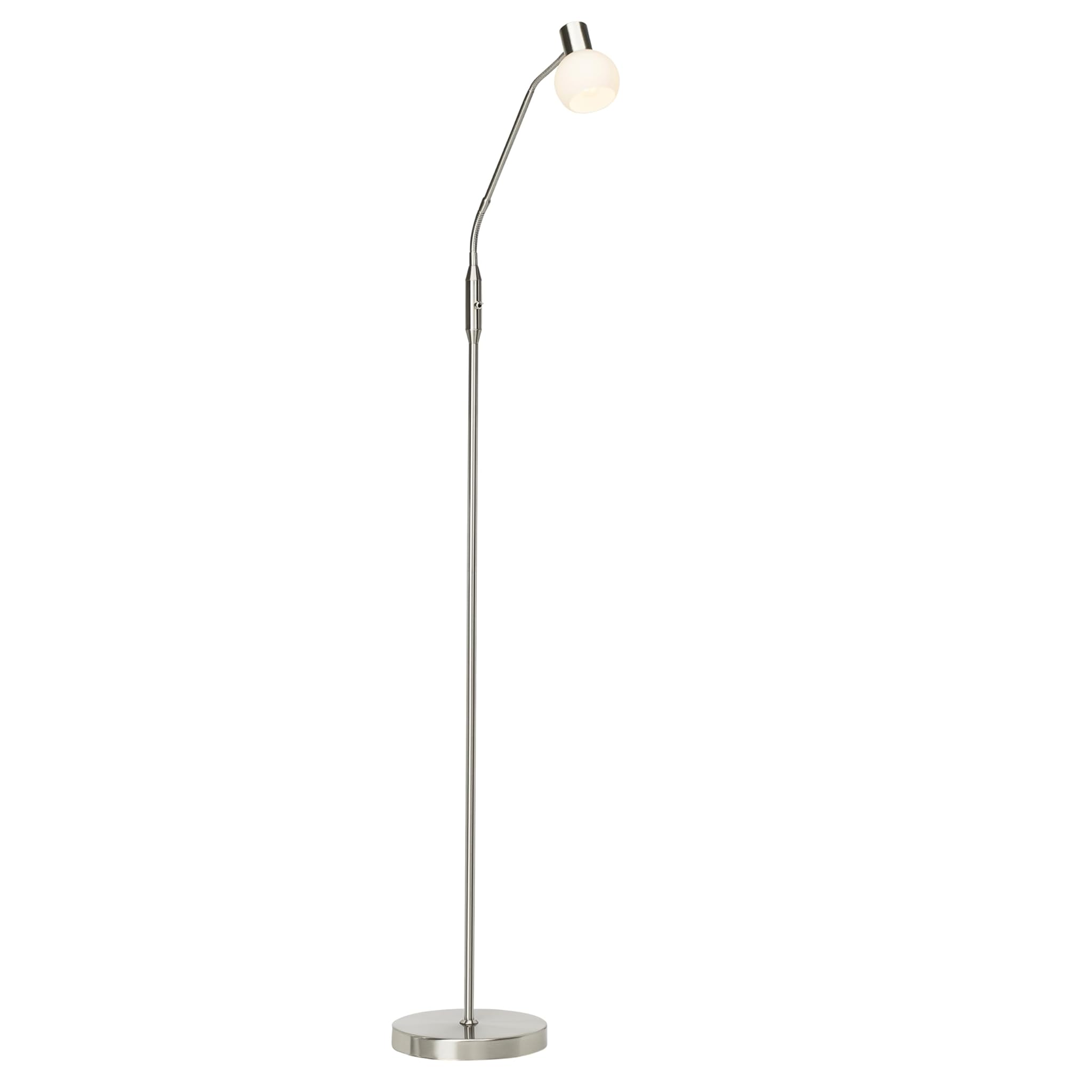 Brilliant Philo Lampada da Terra LED, Ferro/Bianco