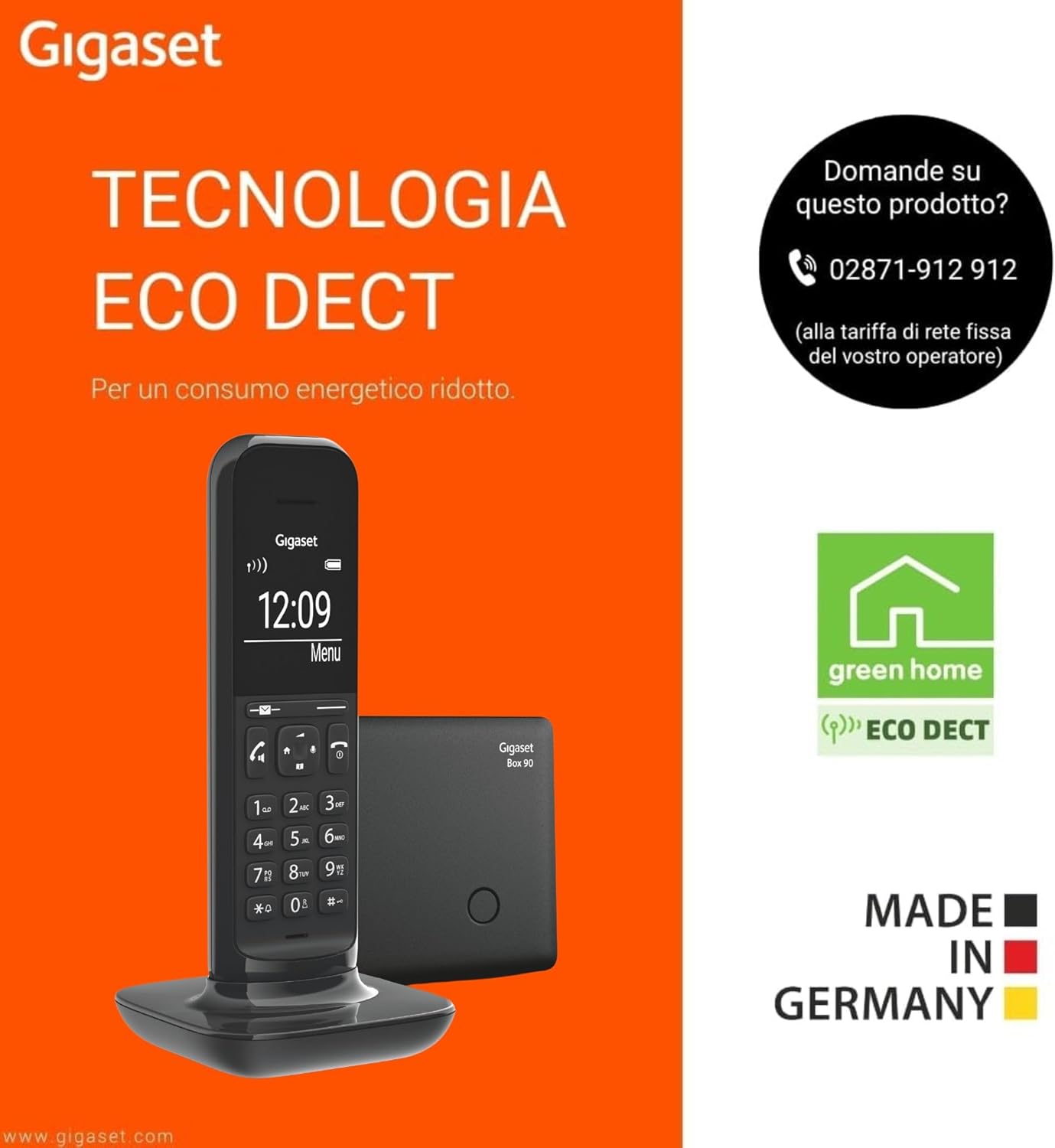 Gigaset CL390 - Telefono DECT Standard, Nero - immagine 7