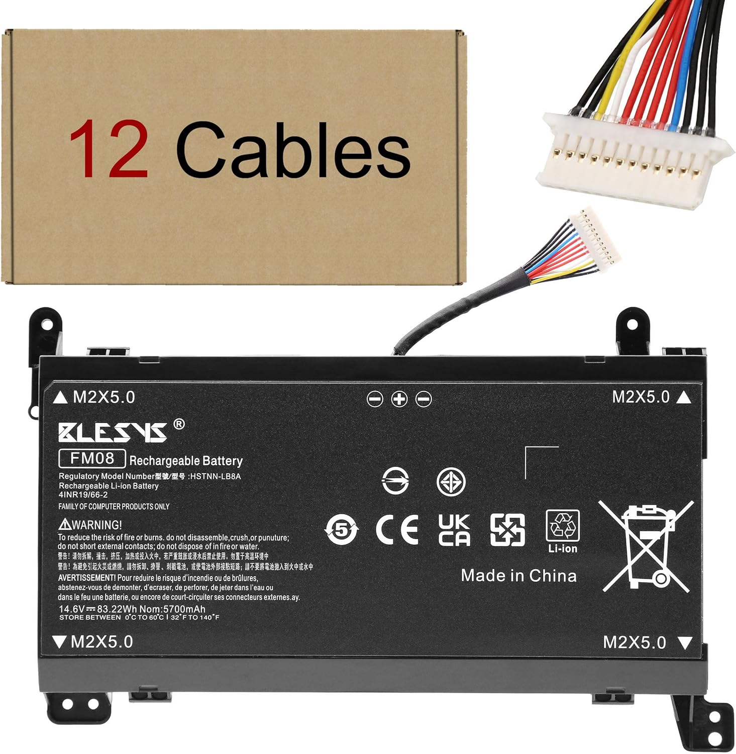 Blesys FM08 - Batteria per HP Omen 17-an0xx Laptop - immagine 1