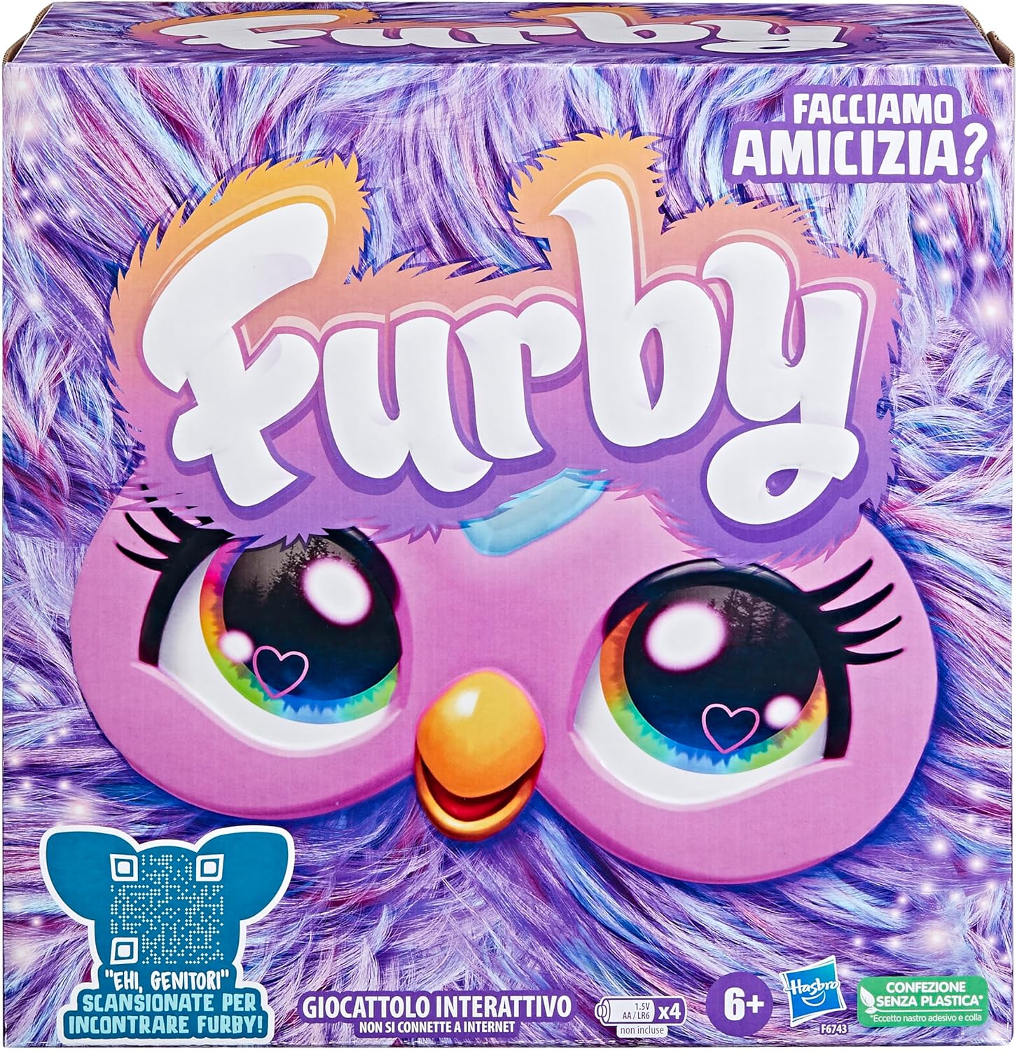 Hasbro Furby Viola - Peluche Elettronico - immagine 2