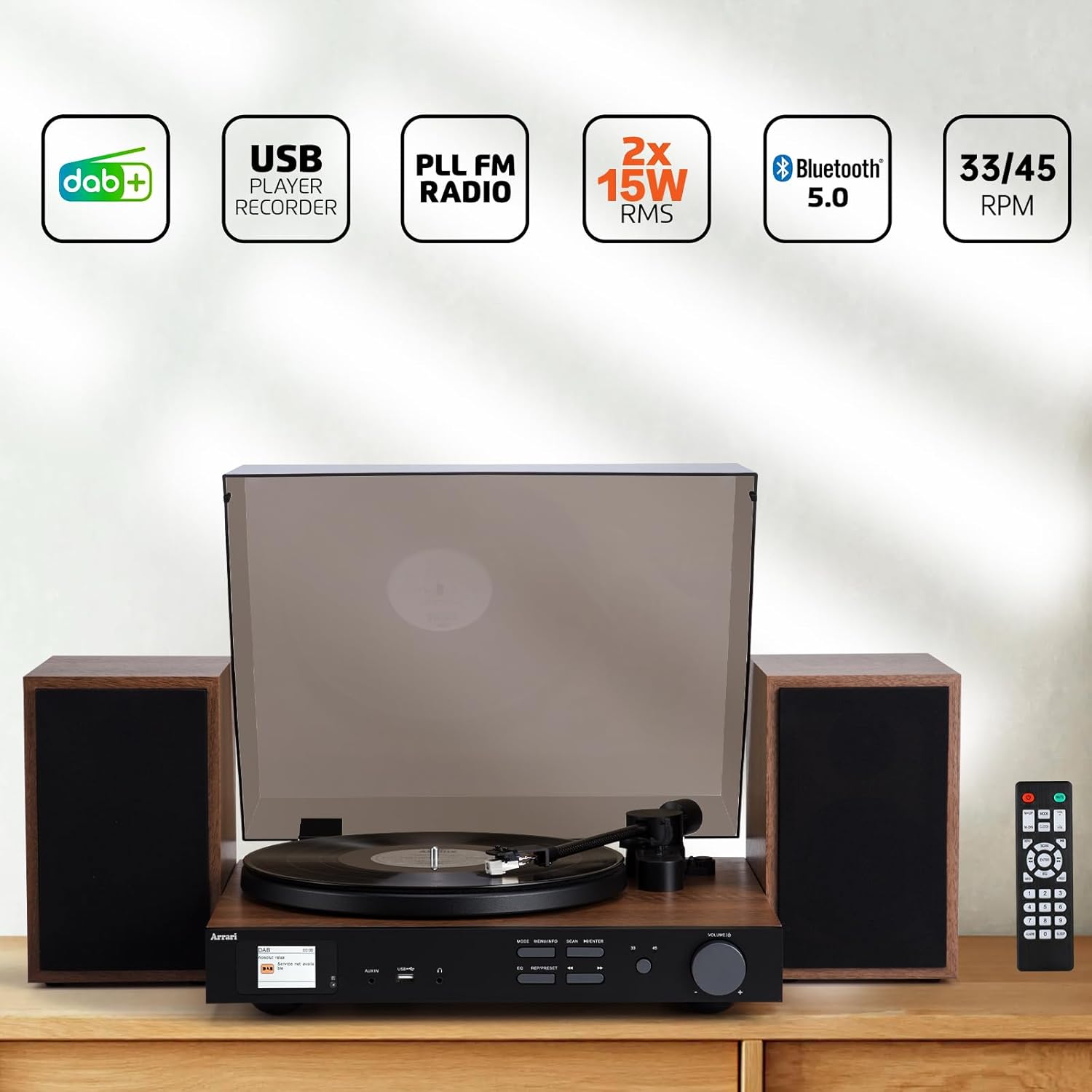 PR-102 Giradischi Wireless Tutto-in-Uno - immagine 2