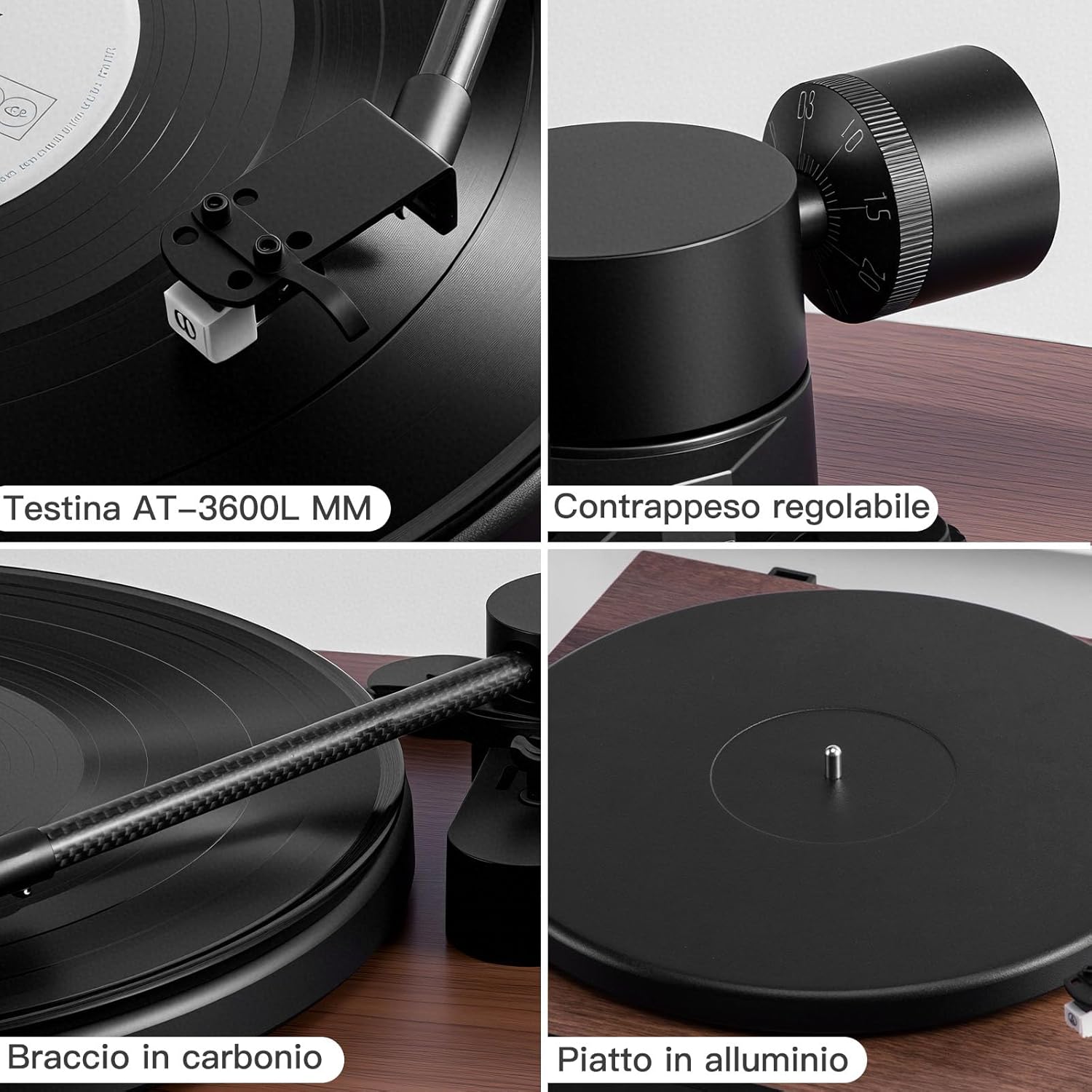 PR-102 Giradischi Wireless Tutto-in-Uno - immagine 3