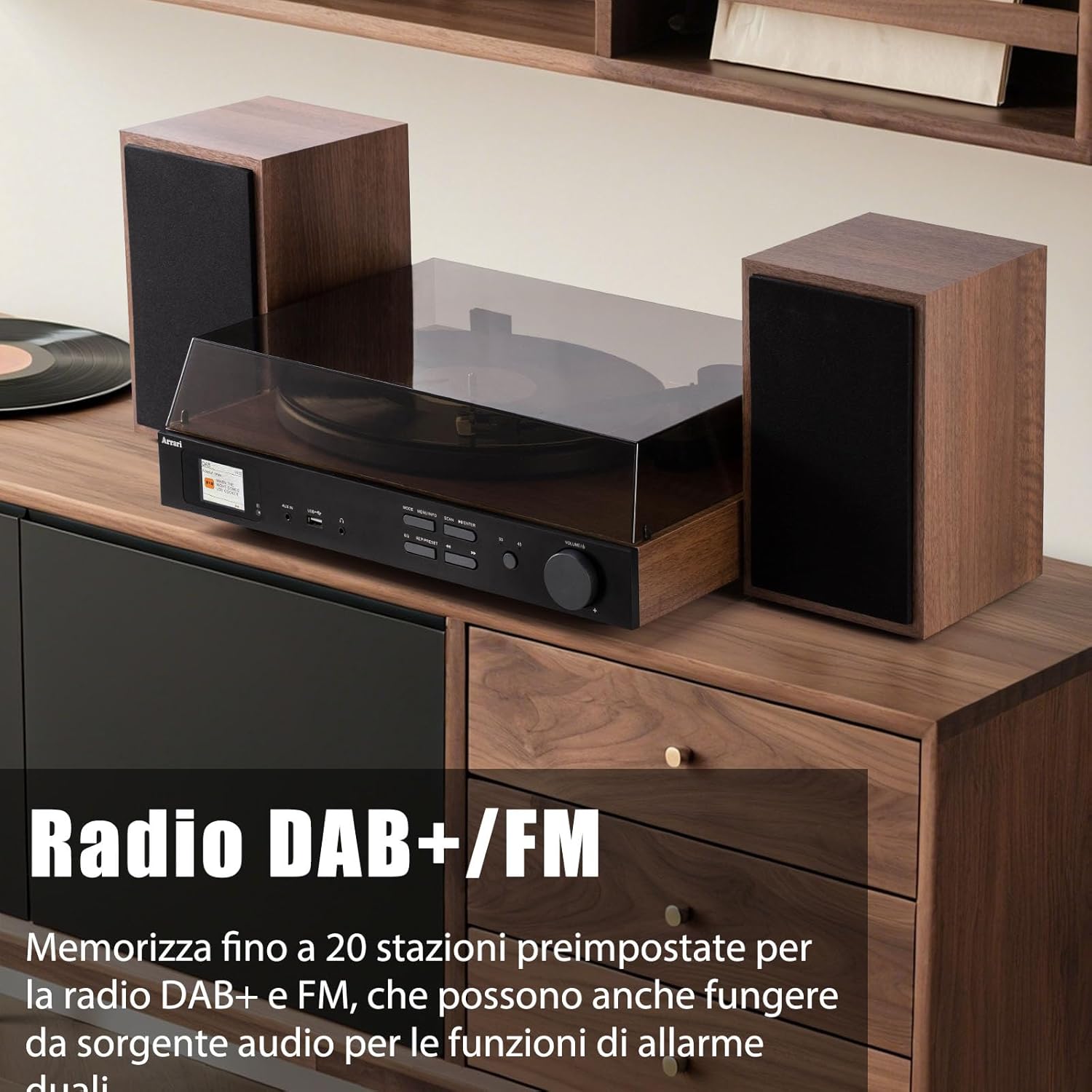PR-102 Giradischi Wireless Tutto-in-Uno - immagine 4