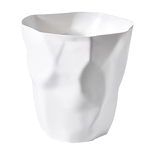 Cestino per la Carta Irregolare in Plastica, Bianco | Ailler | Velz
