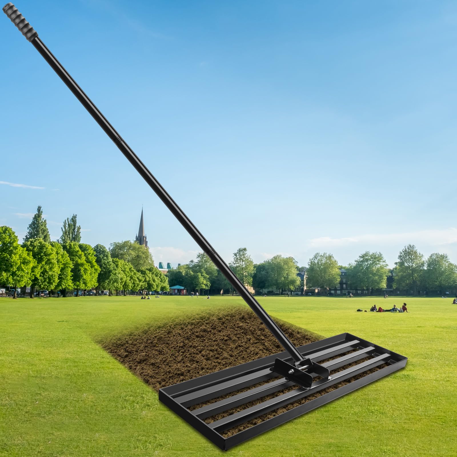 Inoamity Rastrello Livellatore per Prato 115x25cm