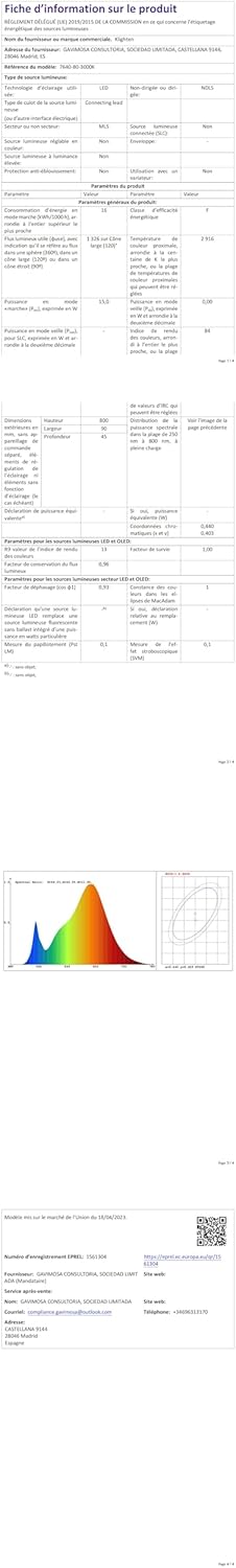 Klighten Lampada da Specchio per Bagno LED 80cm 16W - immagine 10