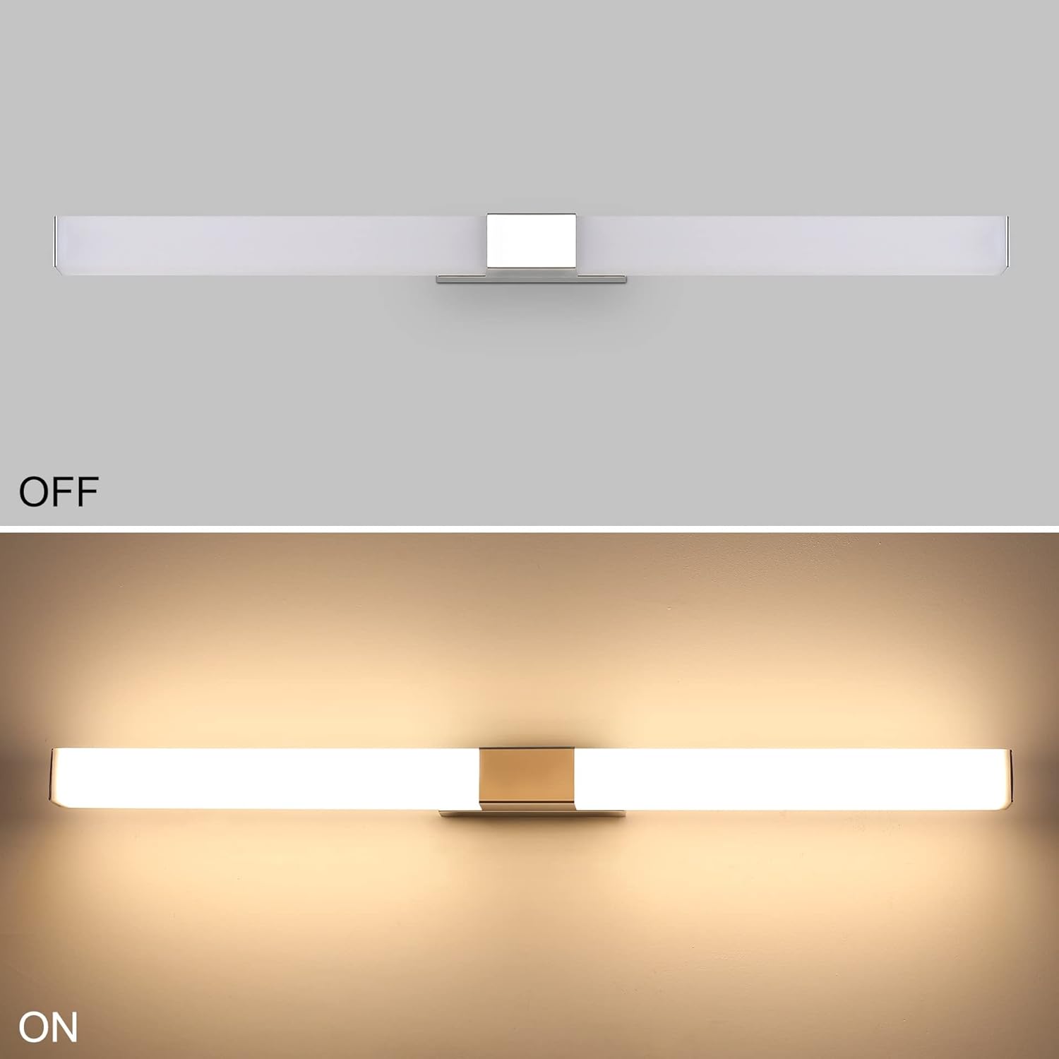 Klighten Lampada da Specchio per Bagno LED 80cm 16W - immagine 2