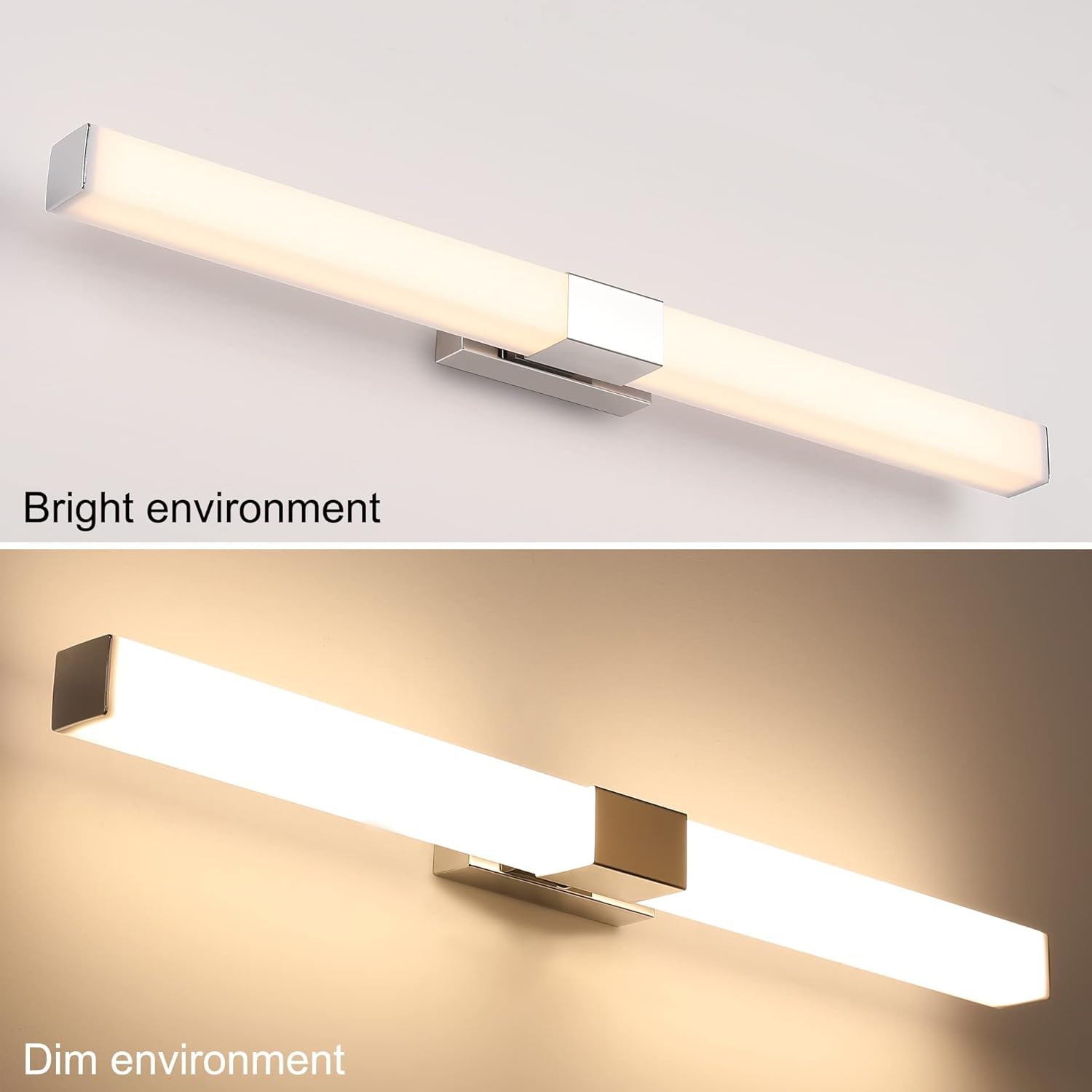 Klighten Lampada da Specchio per Bagno LED 80cm 16W - immagine 3