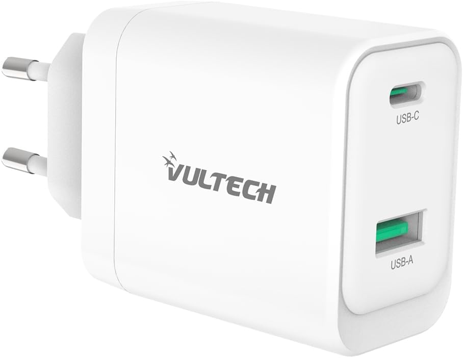 Vultech CC45-1C1A - Caricatore Universale 45W GaN USB, Bianco - immagine 1