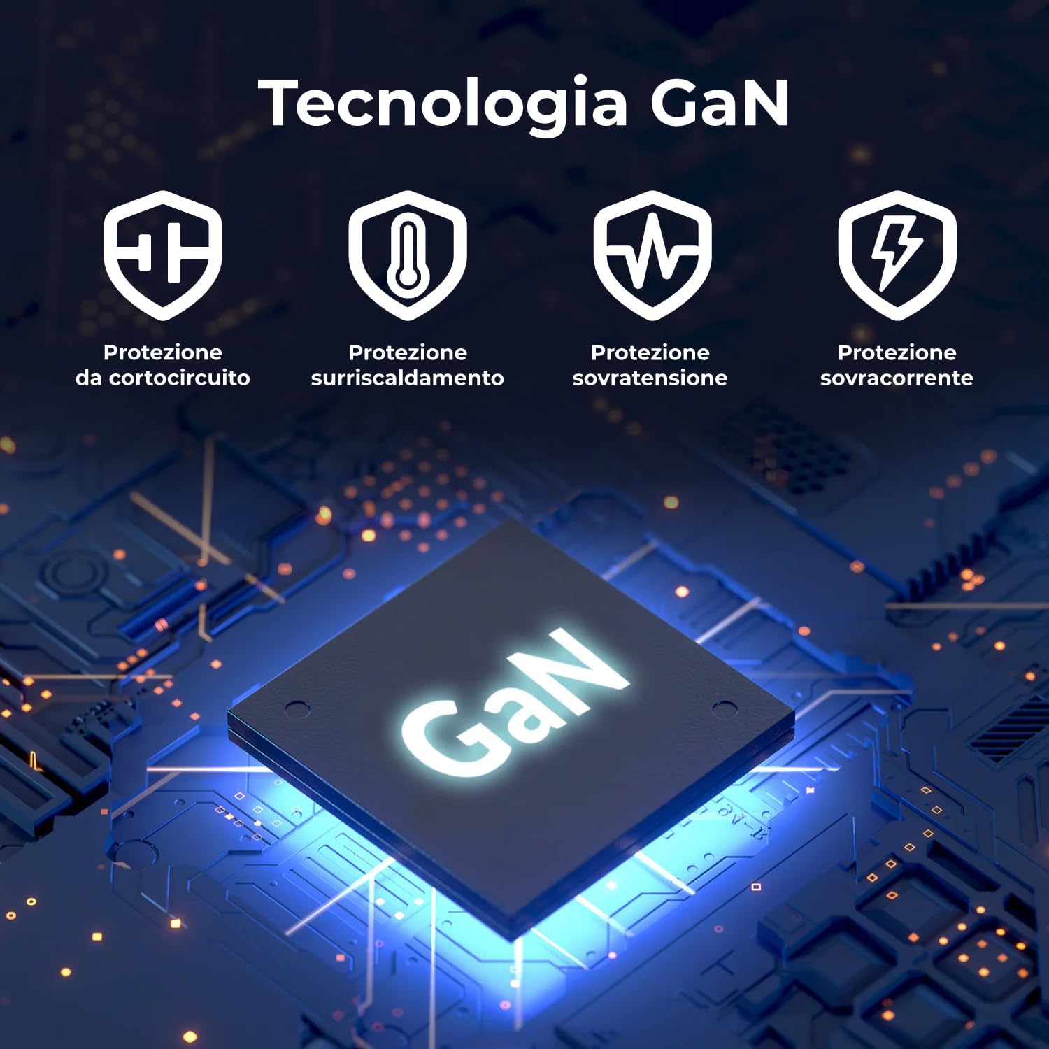 Vultech CC45-1C1A - Caricatore Universale 45W GaN USB, Bianco - immagine 6