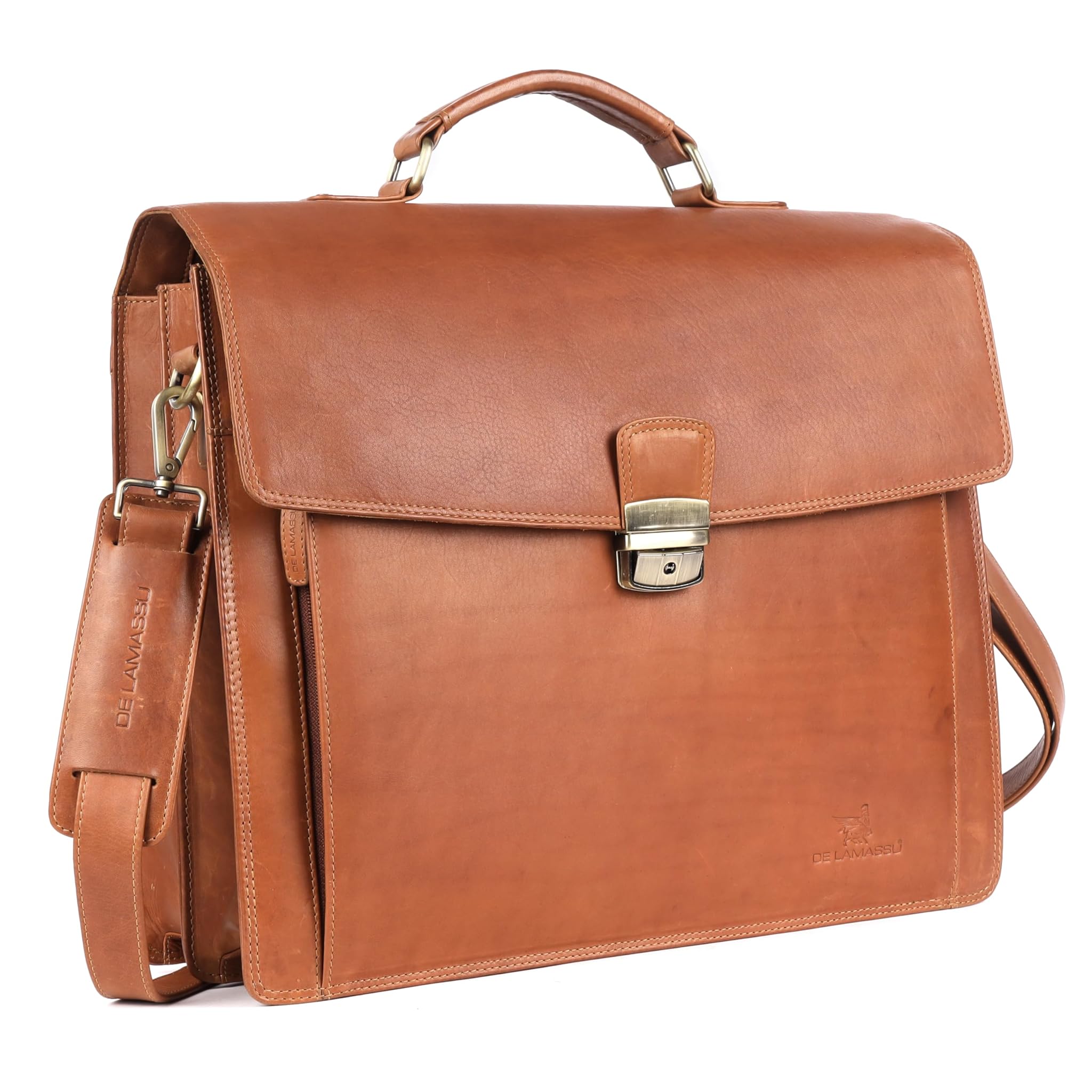 Axel Cartella in Pelle 17" per Laptop, con Lucchetto