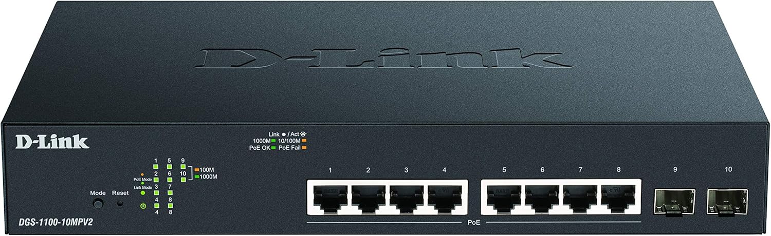 D-Link DGS-1100-10MPV2/E Smart Switch Gestito PoE - immagine 1