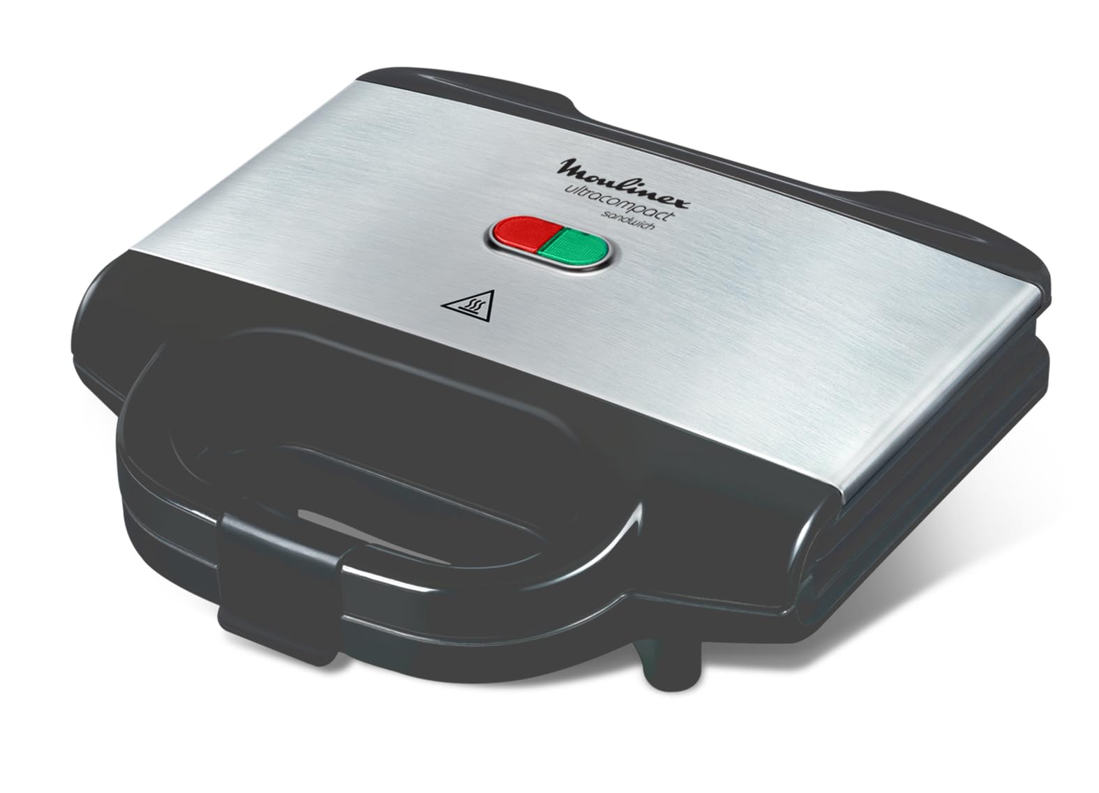 Moulinex Sm156D Ultracompact Metal Sandwich Maker, Nero
