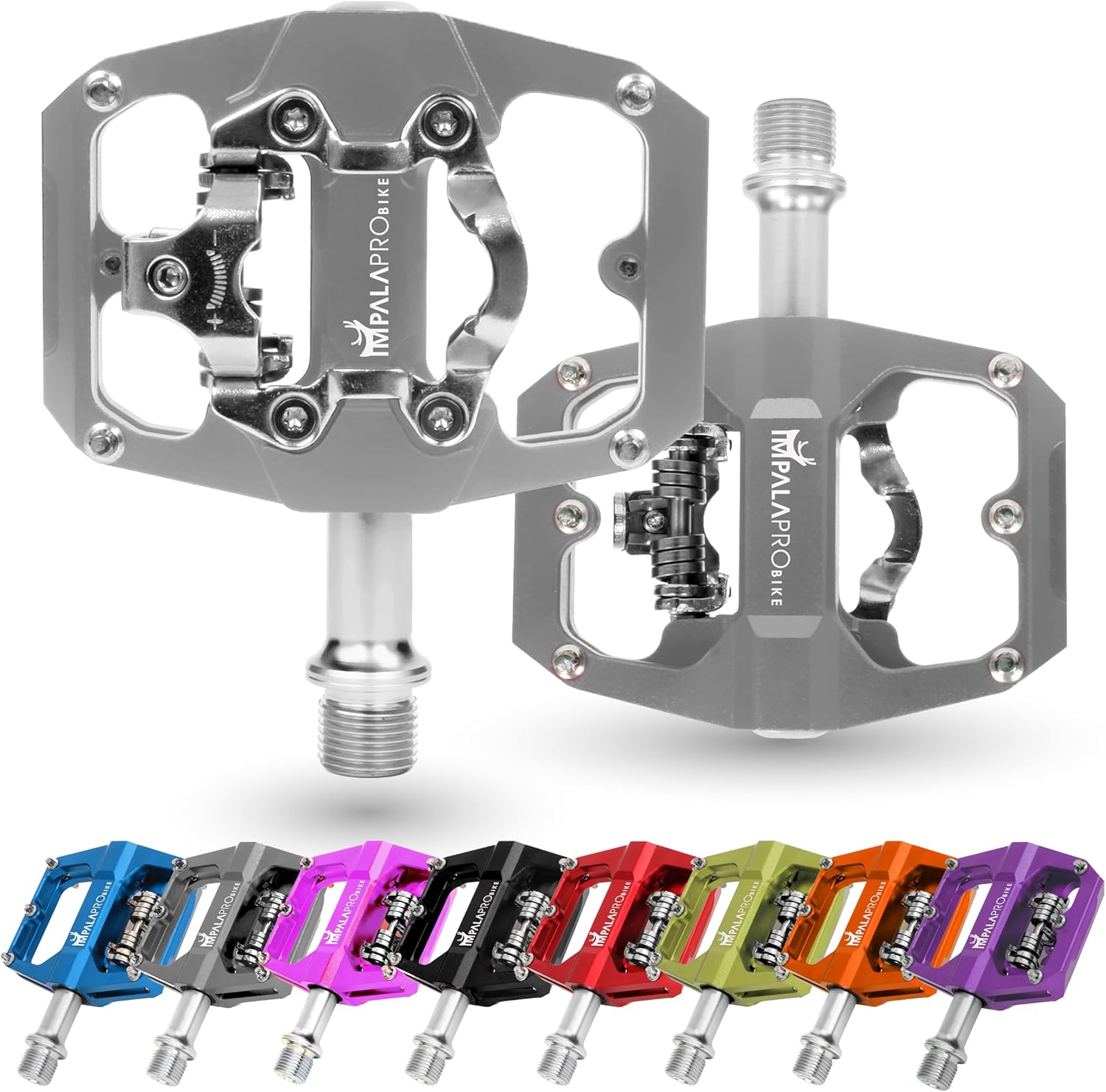 Impalapro Pedali SPD MTB 9/16" Alluminio CNC - immagine 1