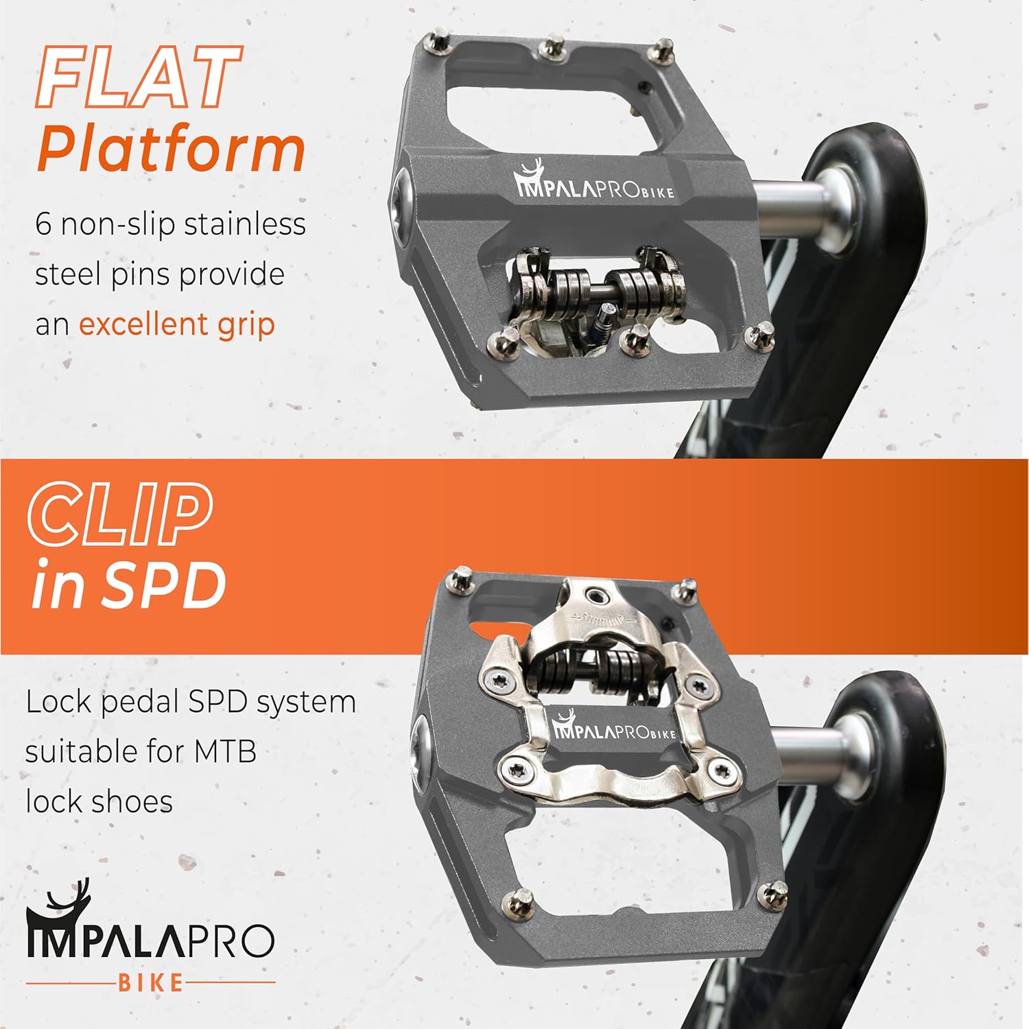Impalapro Pedali SPD MTB 9/16" Alluminio CNC - immagine 4