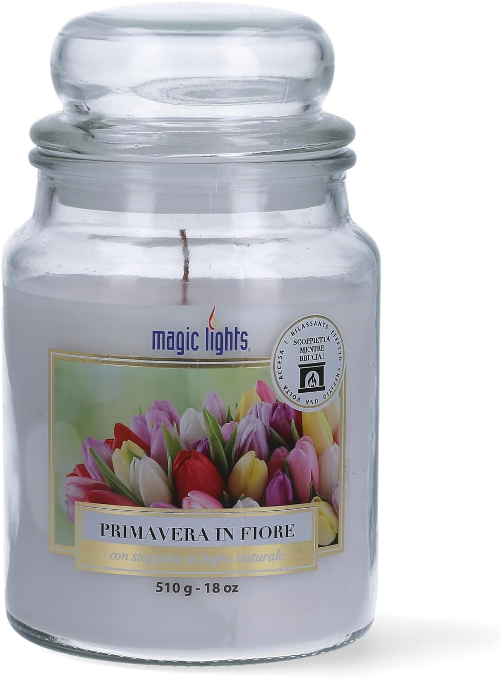 Magic Lights - Candela giara 510 gr Primavera in Fiore - immagine 2