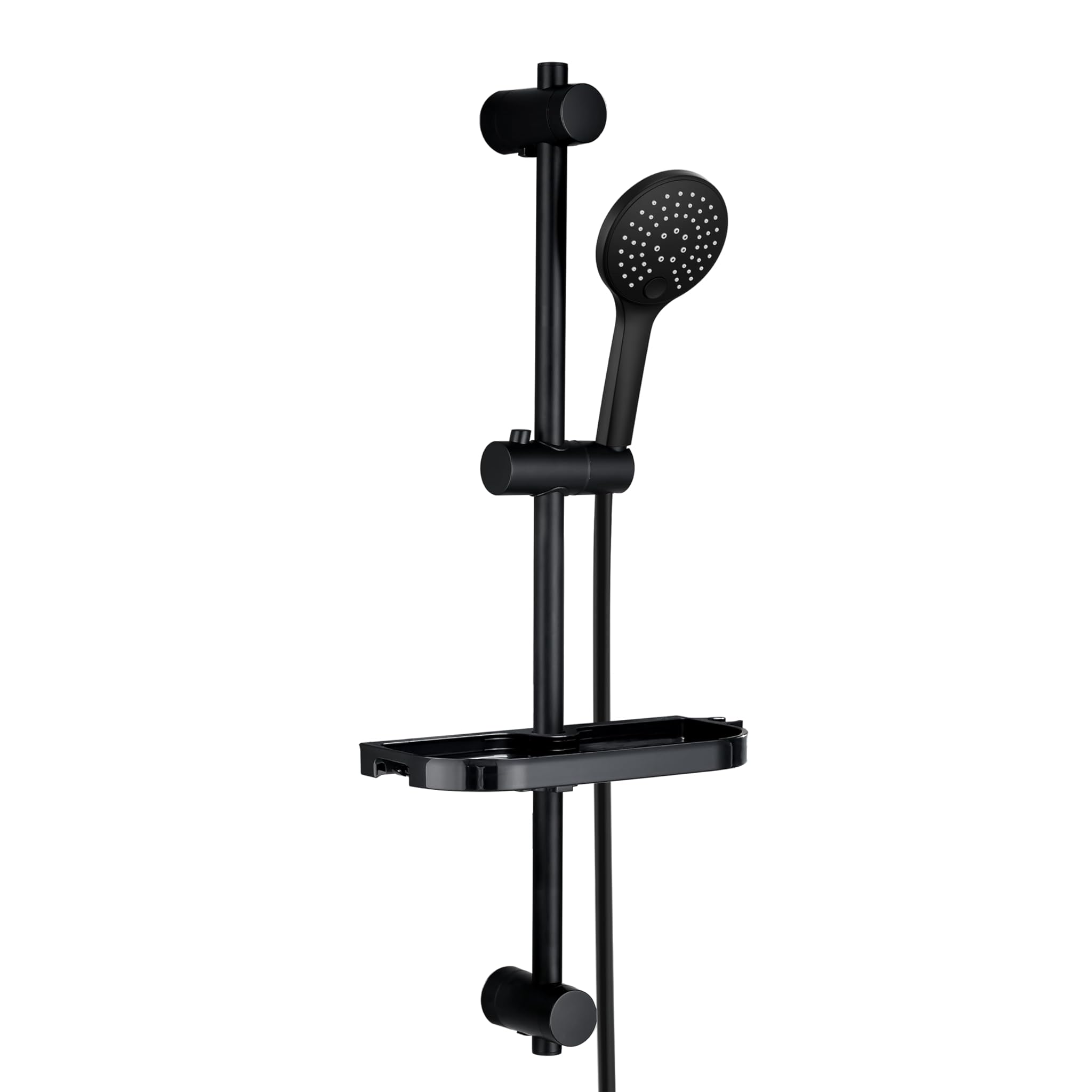 Görbach Asta Doccia Nera 70cm con Doccetta 3 Getti