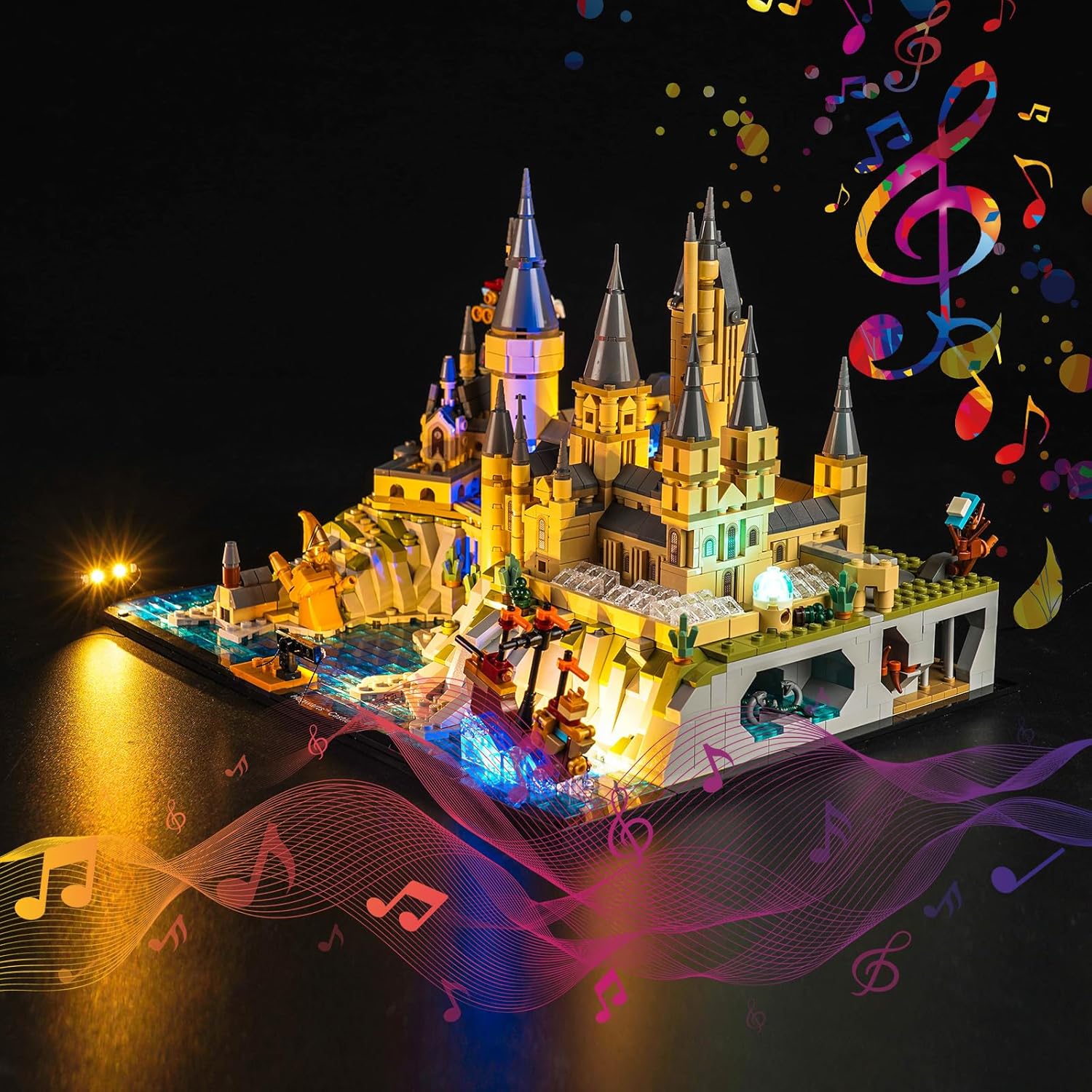 Music Version - Kit Luci a LED per Lego Hogwarts 76419 - immagine 1