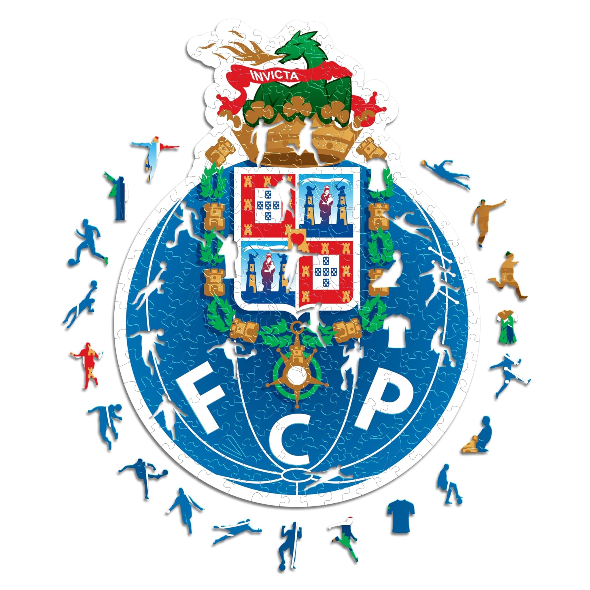 Iconic Puzzles - FC Porto Logo Puzzle in Legno 500 Pcs