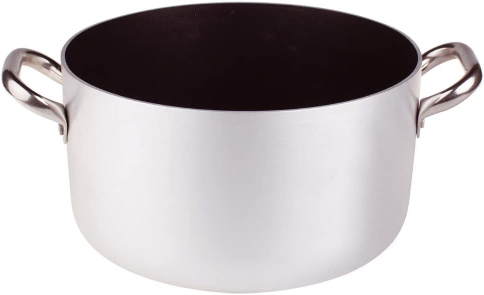 Pentole Agnelli Casseruola Alta Alluminio 2 Maniglie Ø 45 cm