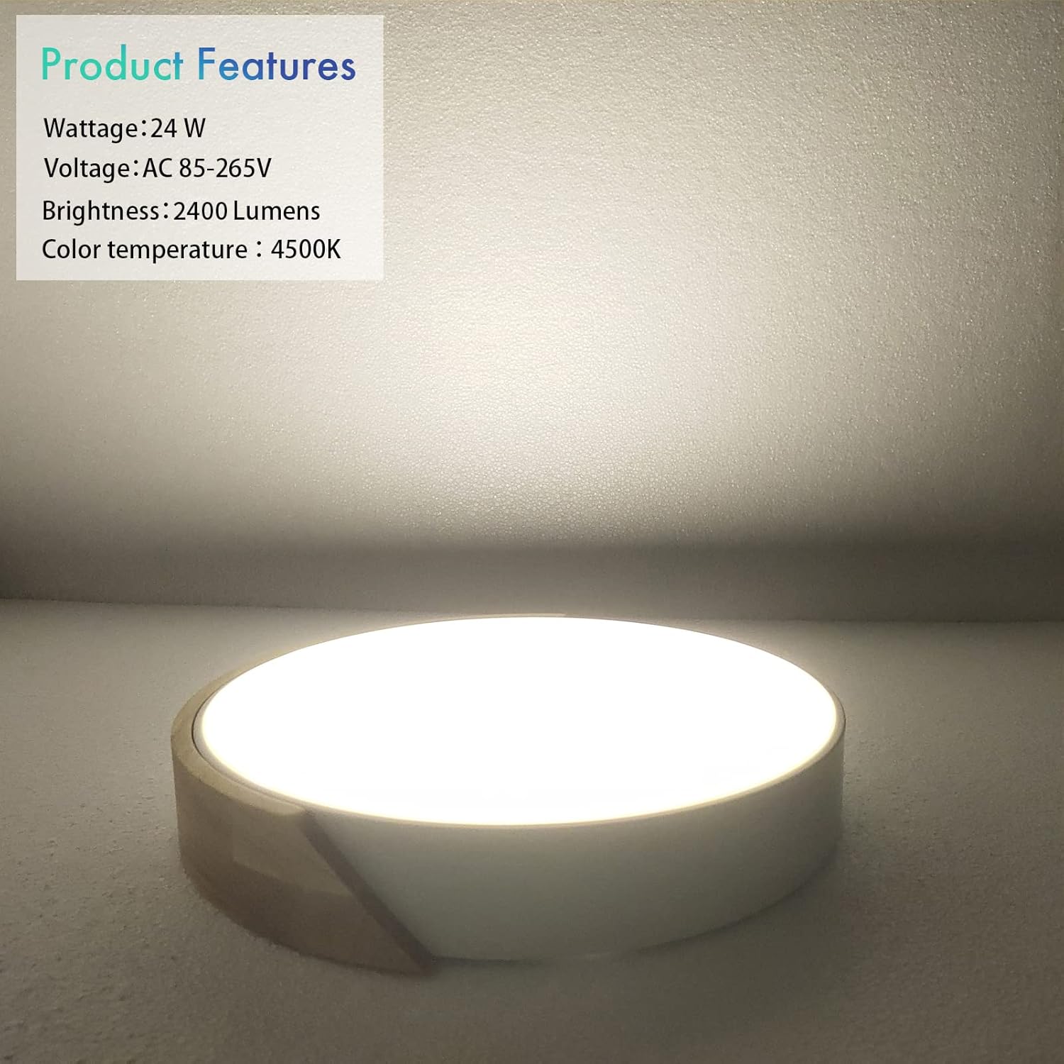 Schindora Plafoniera LED Rotonda 24W 4500K Ø30cm - immagine 1