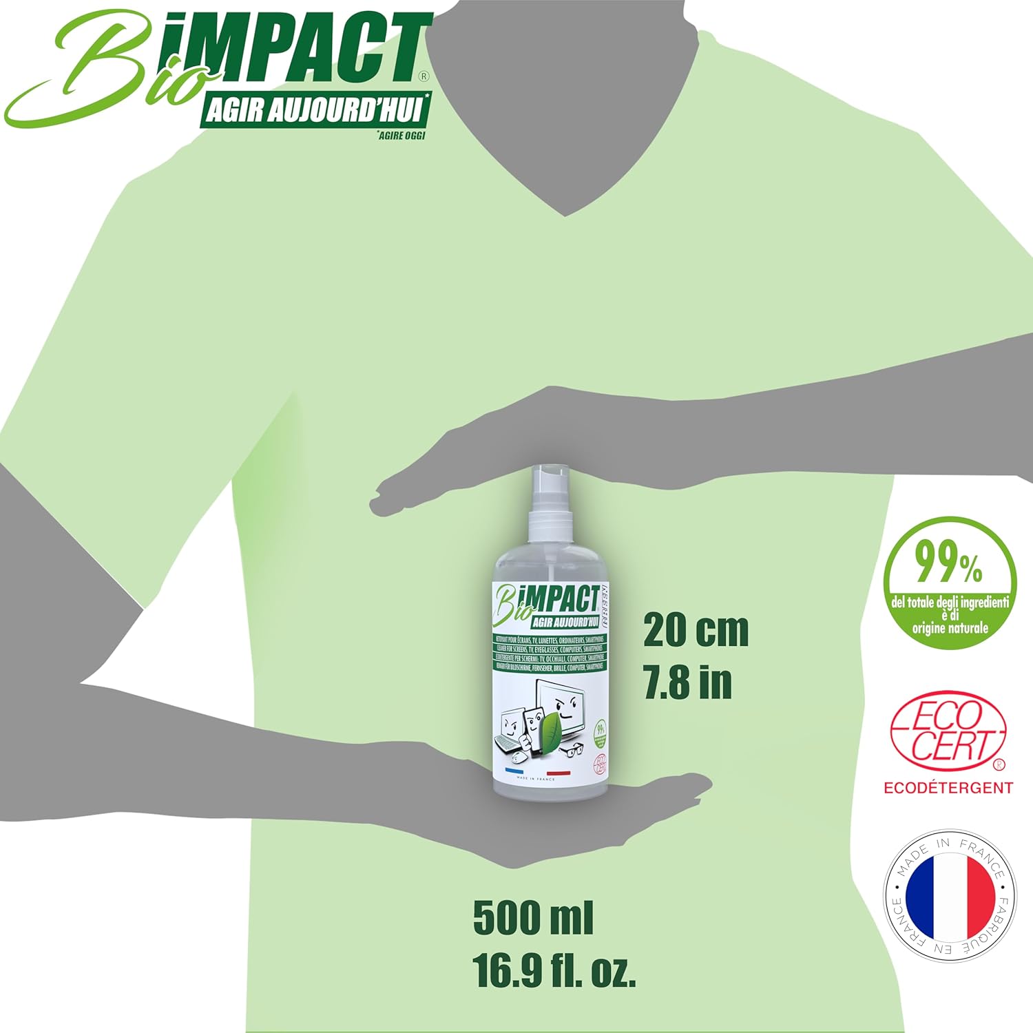 Spray Detergente Naturale per Schermi TV, PC, Occhiali - immagine 7