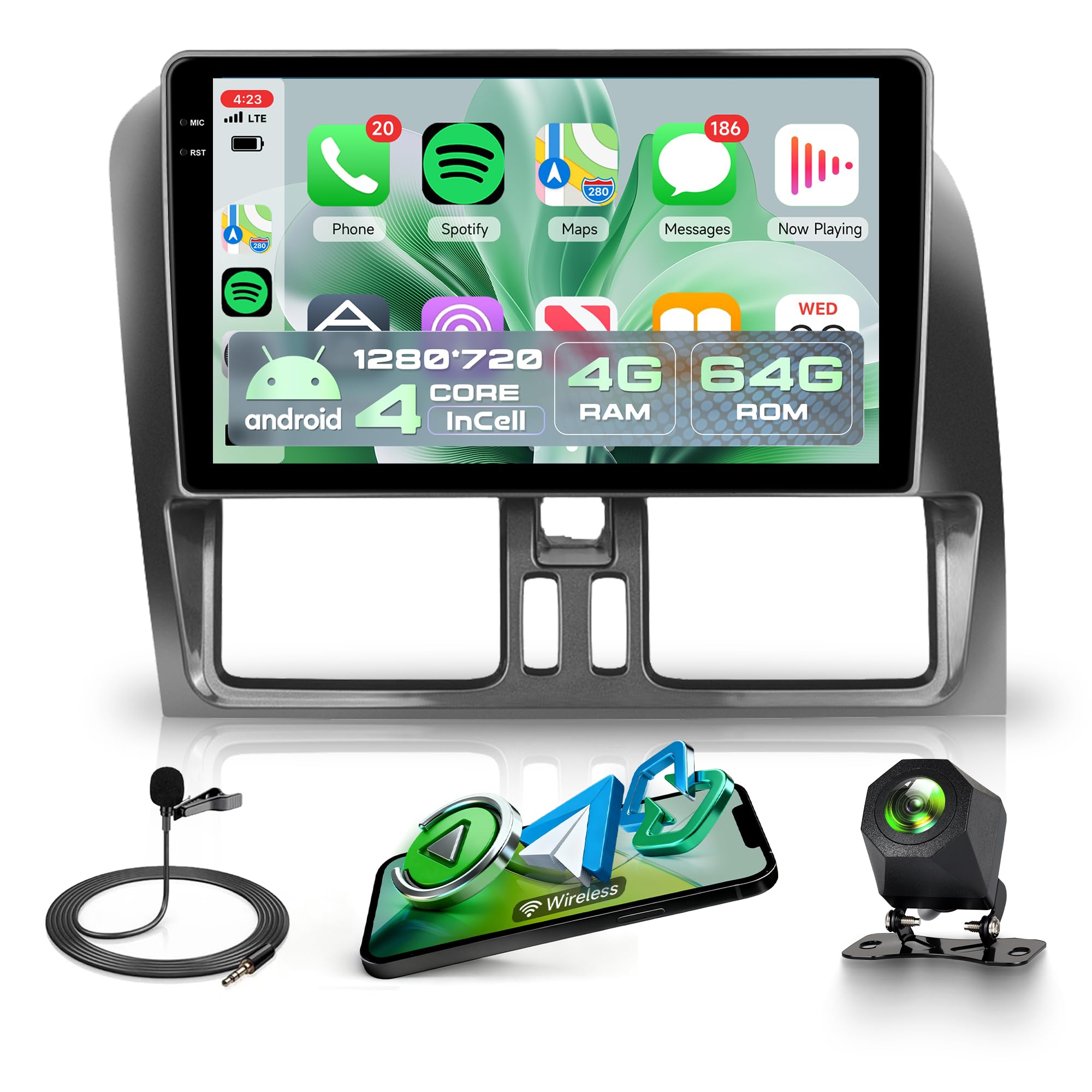 Autoradio Android 9 Pollici per Volvo XC60 (2008-2013)