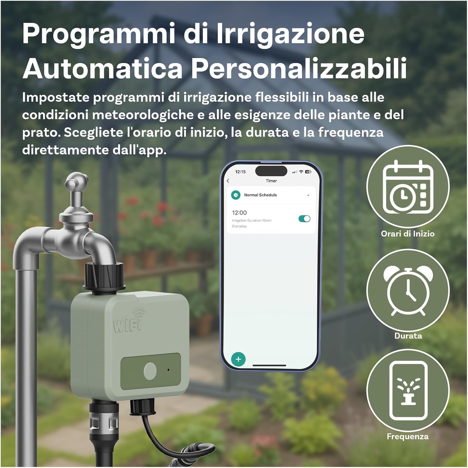 Mmobiel Timer Irrigazione WiFi Smart Solare & USB - immagine 4