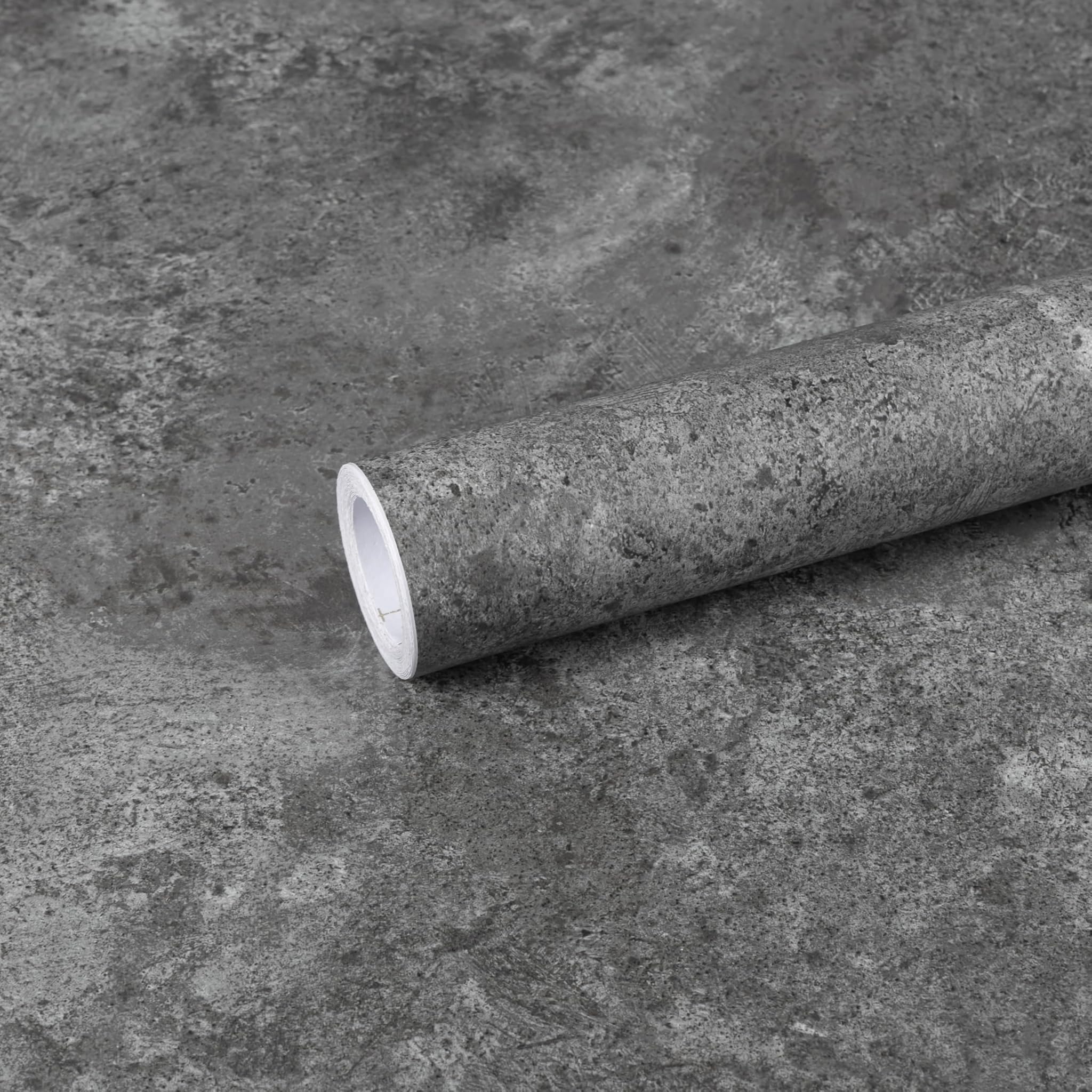 Abyssaly Carta Adesiva per Mobili Grigio Scuro