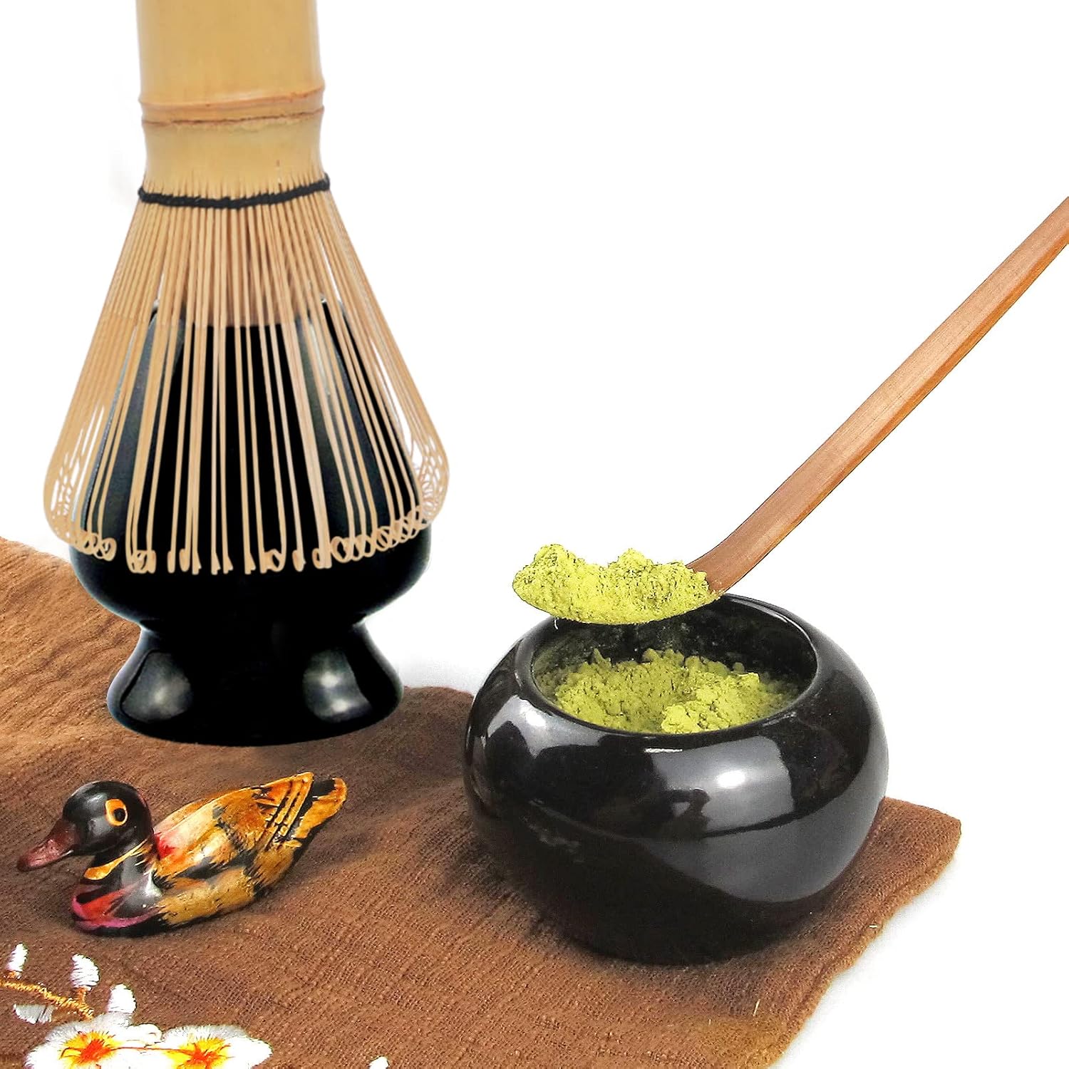 Artcome Set da Tè Giapponese Matcha, Nero - immagine 4